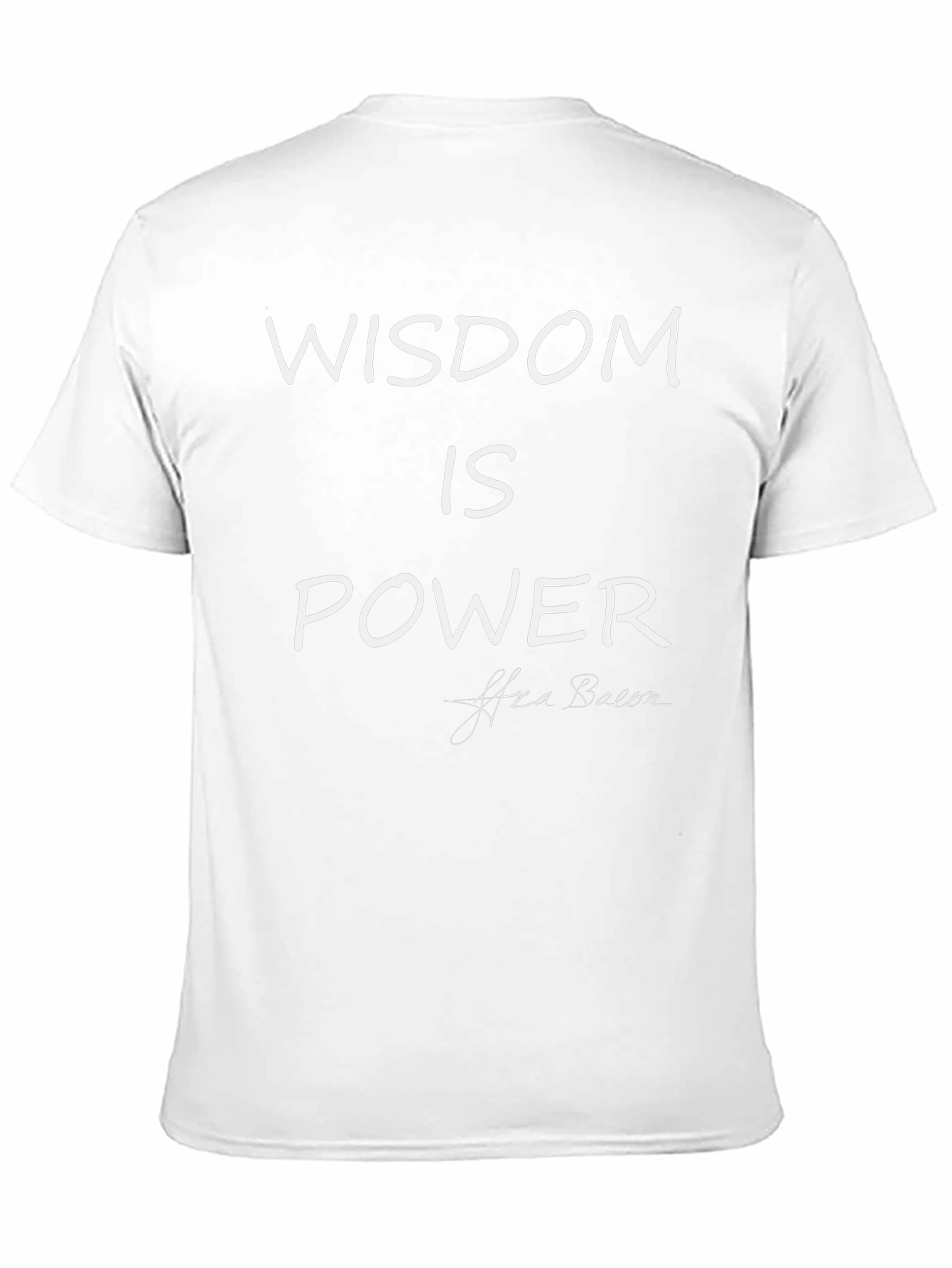 Wisdom Is Power Tee - Classic Black Shirt