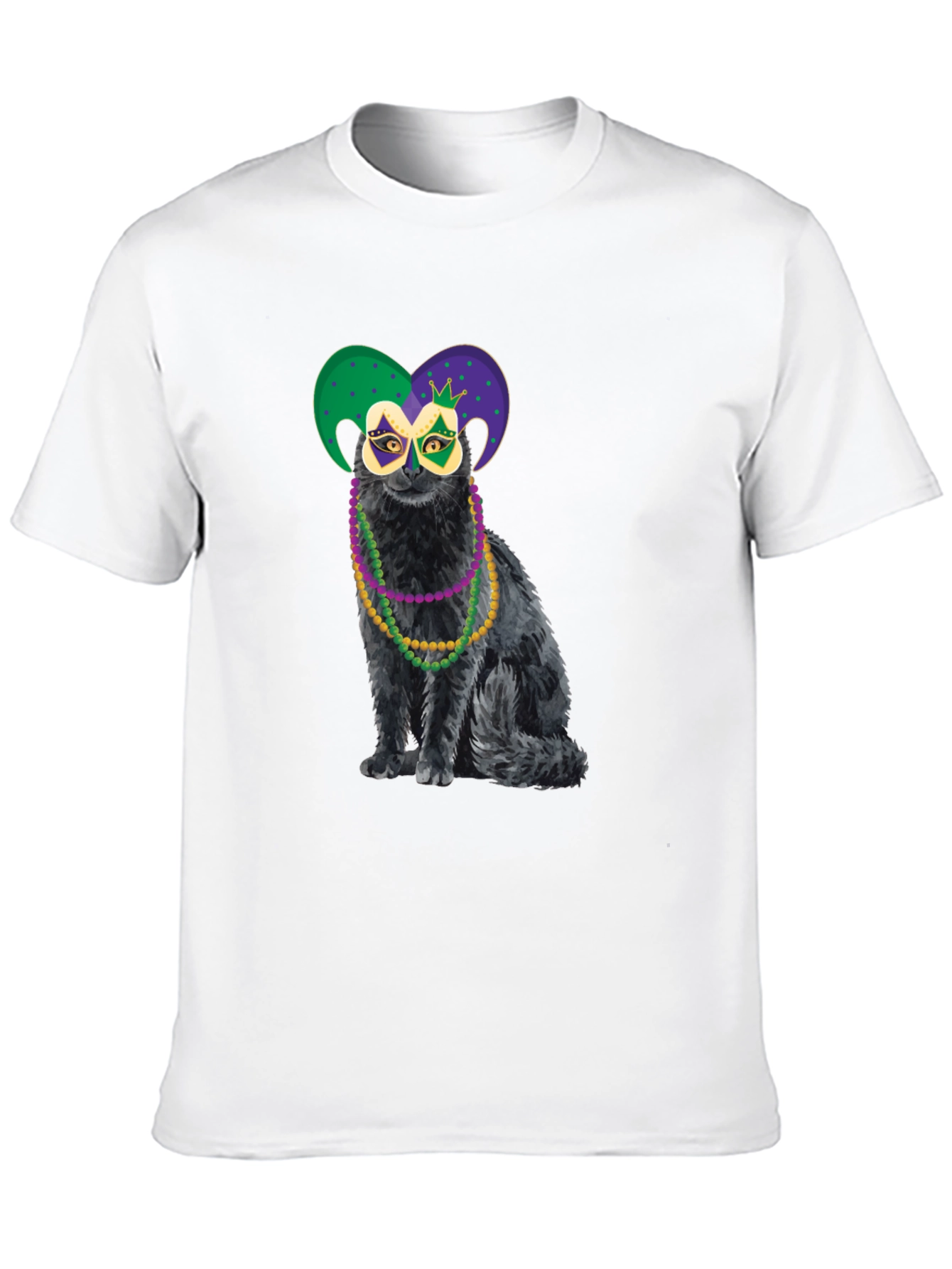 Mardi Gras Cat T-Shirt