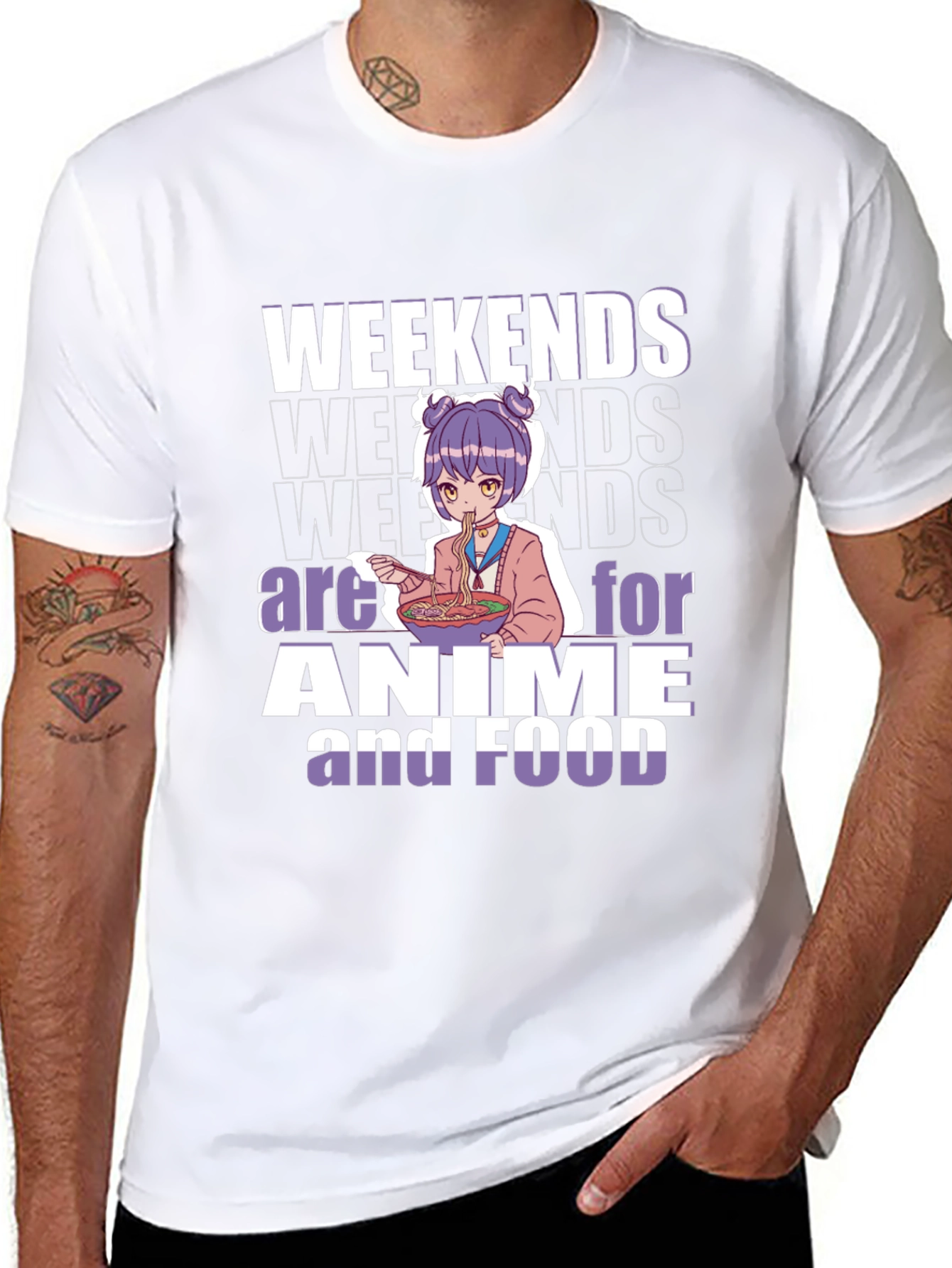 Weekends are for Anime and Food T-Shirt