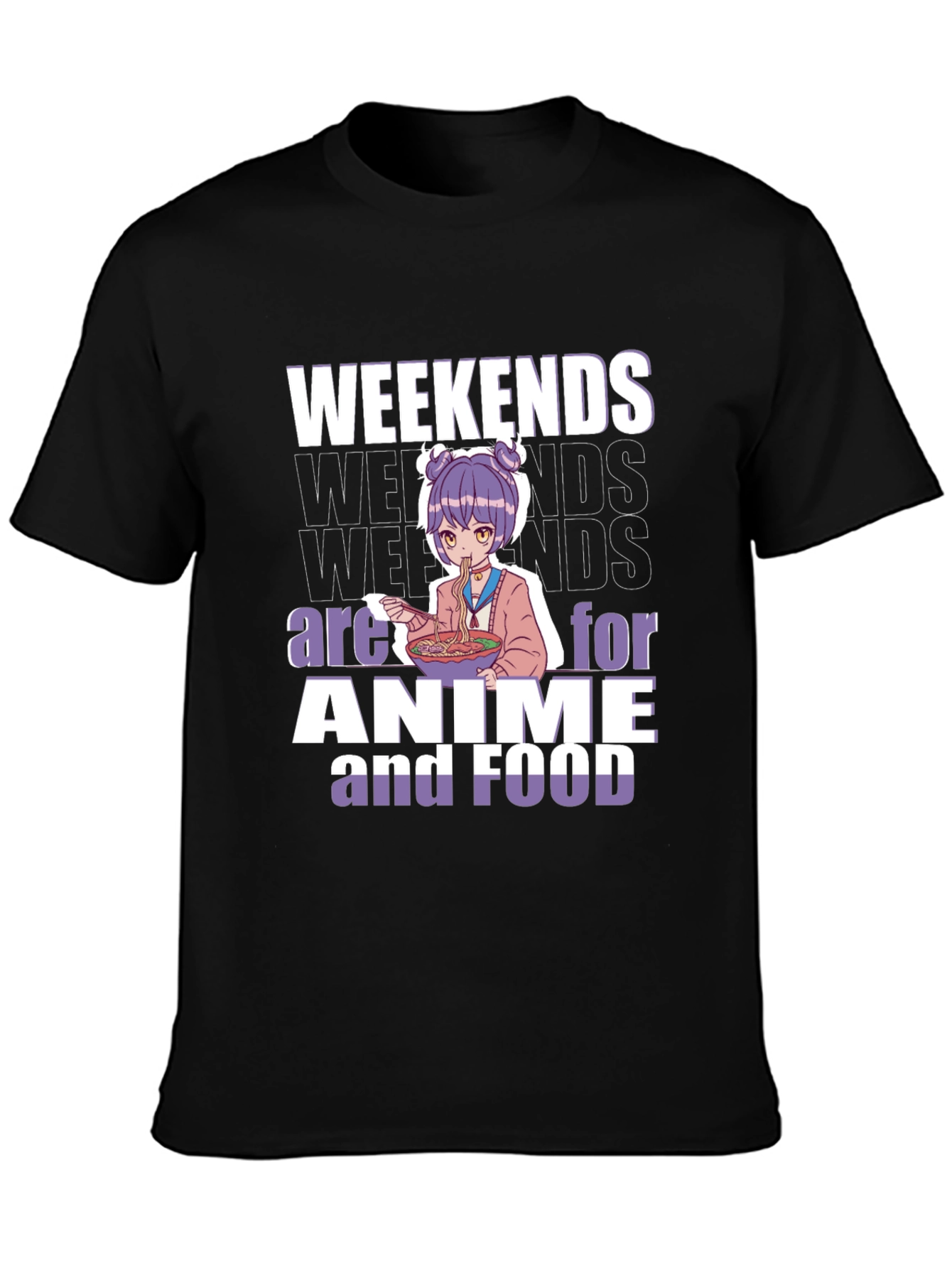 Weekends are for Anime and Food T-Shirt