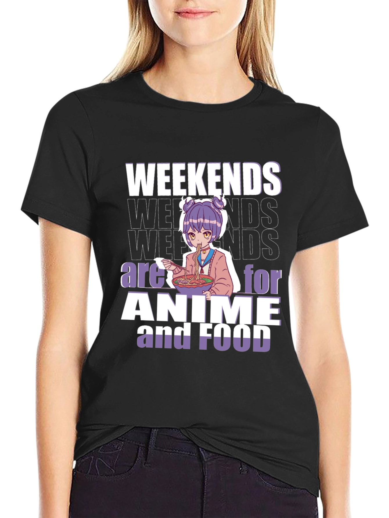 Weekends are for Anime and Food T-Shirt