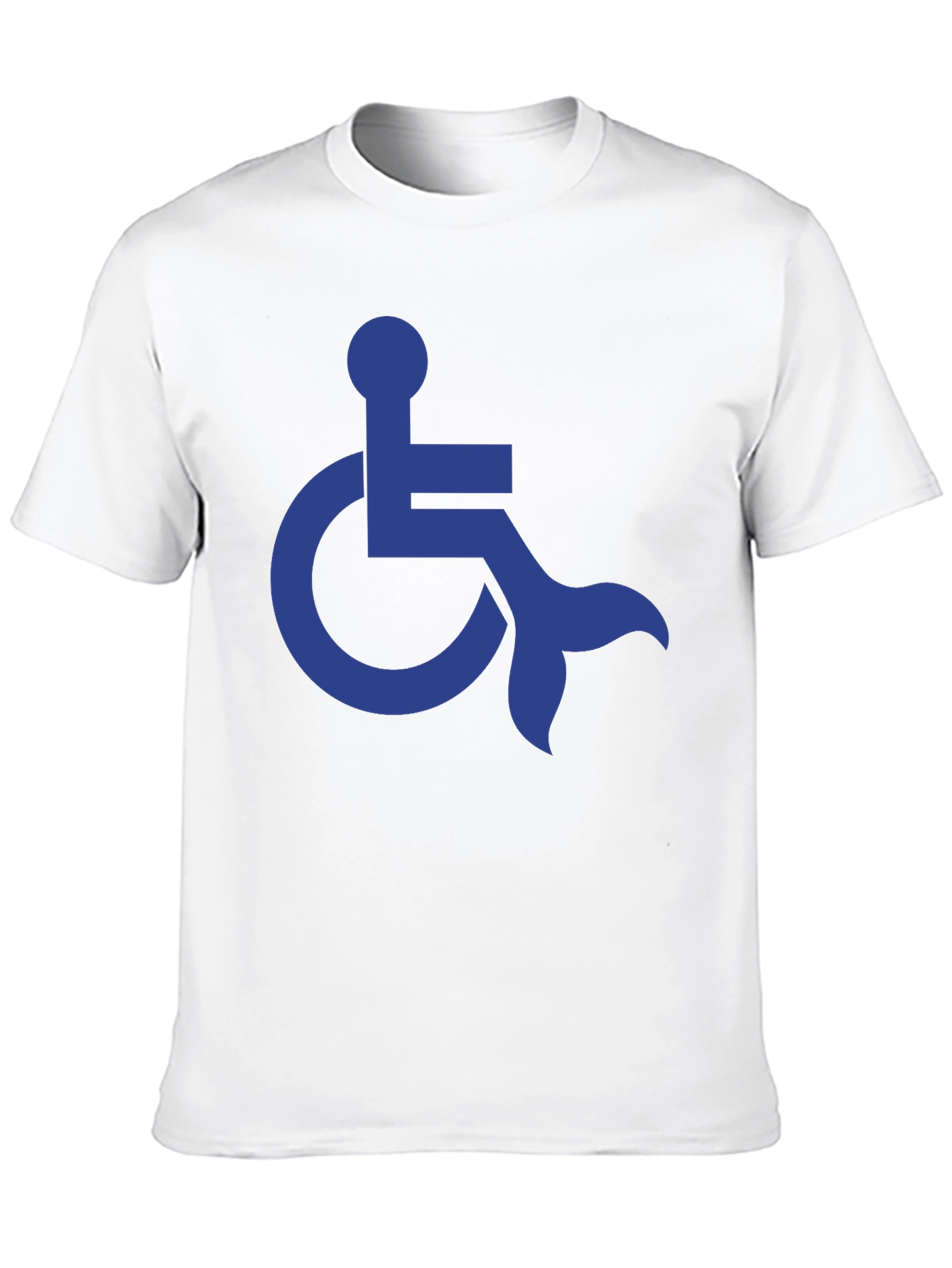 Mermaid Wheelchair Symbol Graphic T-Shirt
