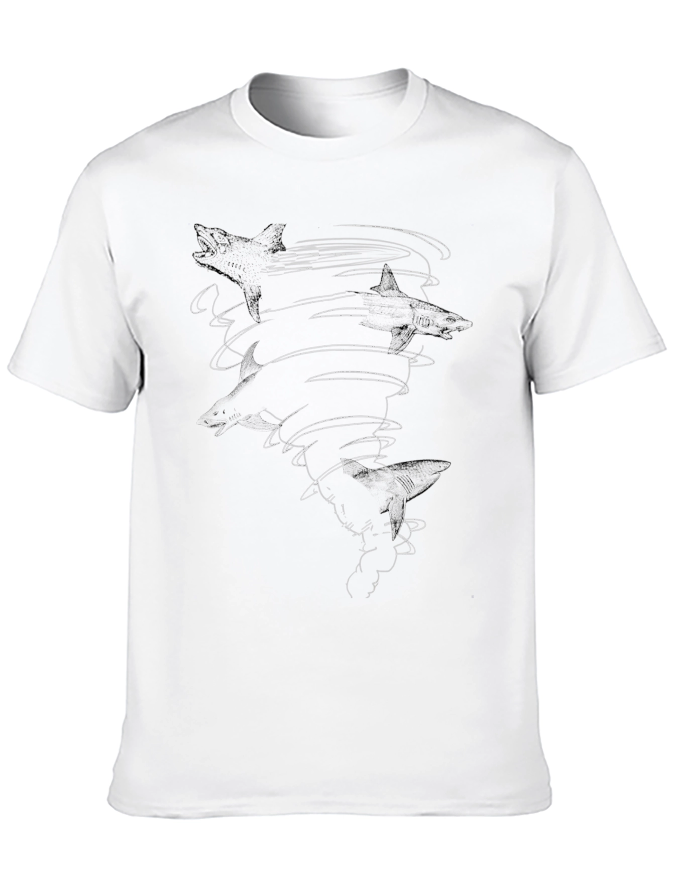 Sharknado Black Graphic Tee - Mens Cotton T-Shirt