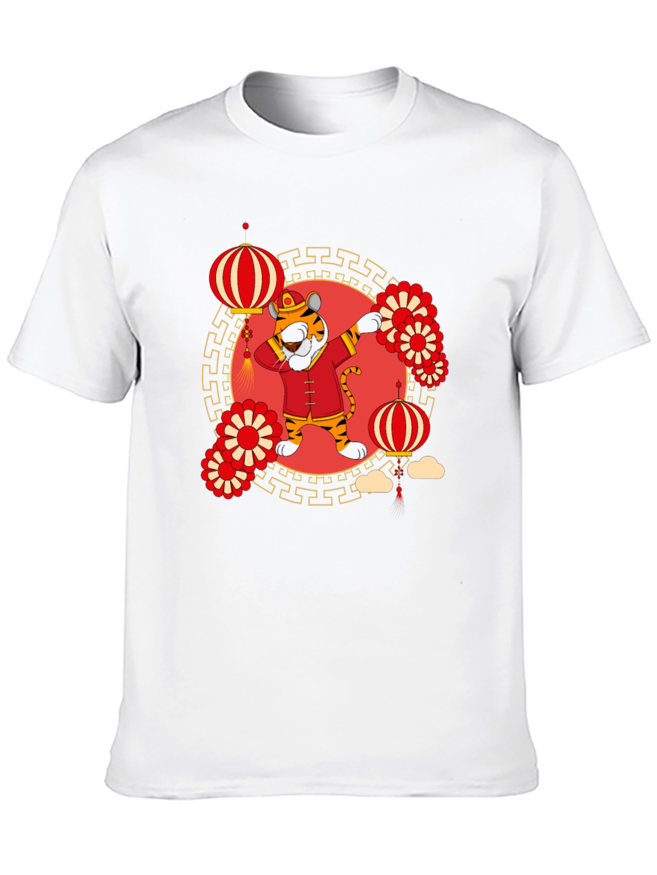 Dabbing Tiger Chinese New Year T-Shirt