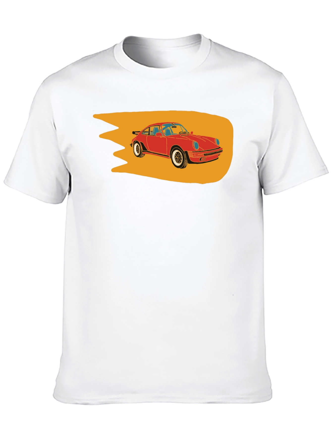 Classic Red Car Graphic T-Shirt