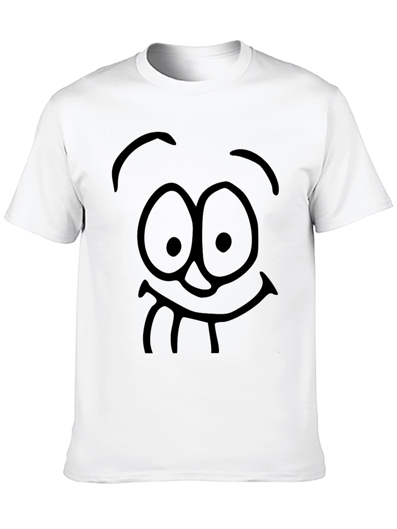 Funny Face Graphic Black T-Shirt