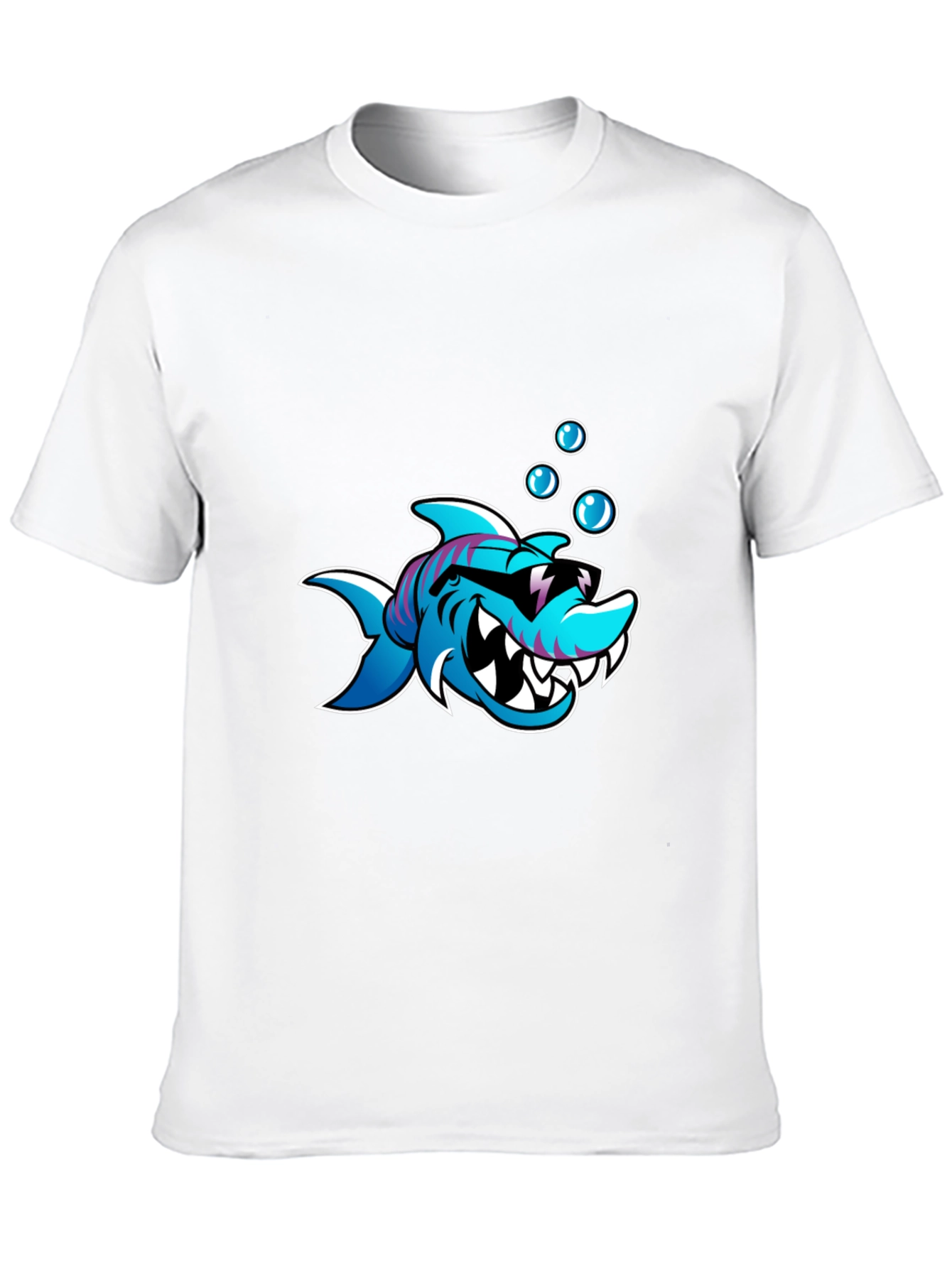 Cool Shark Graphic Black T-Shirt