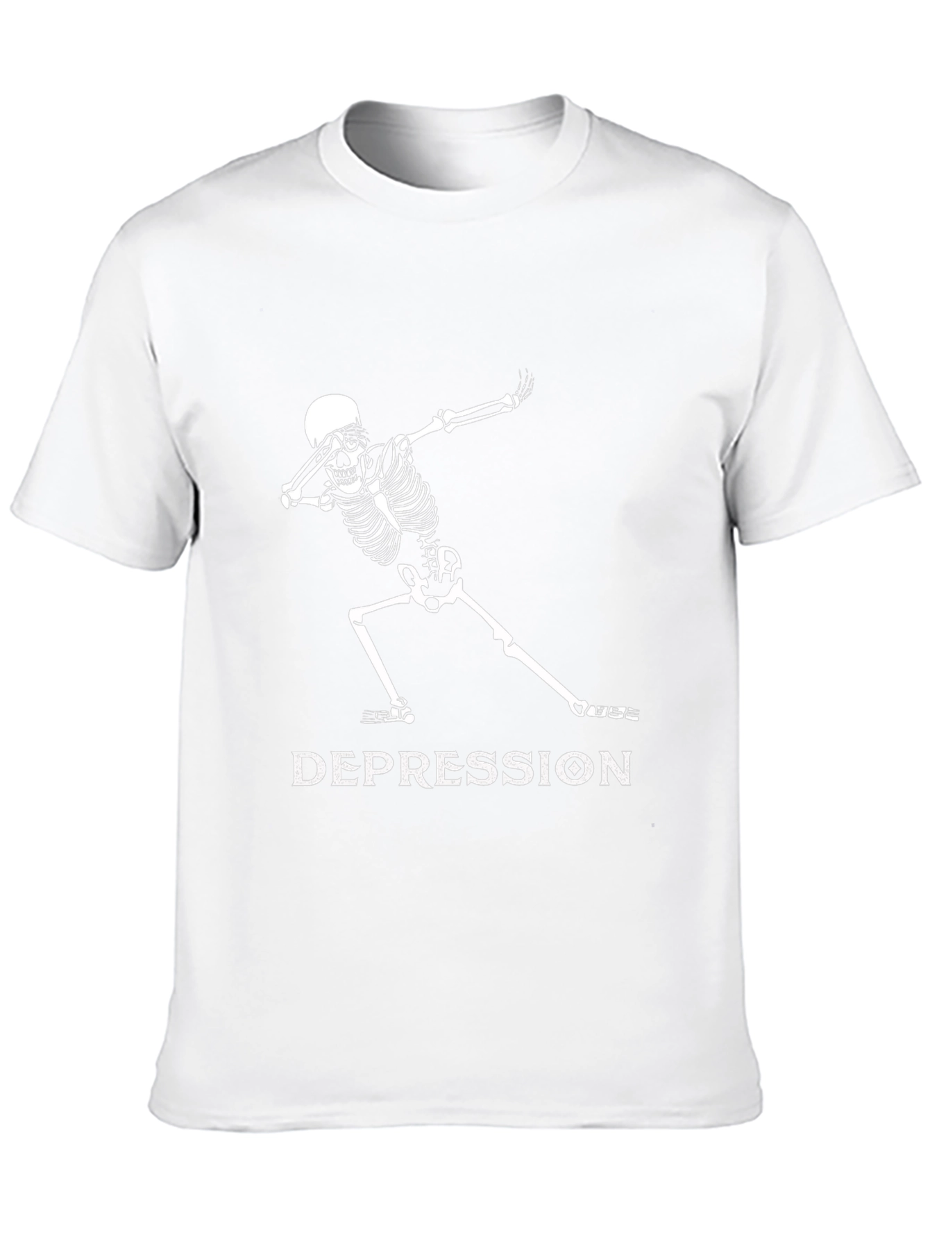 Dabbing Skeleton Depression T-Shirt