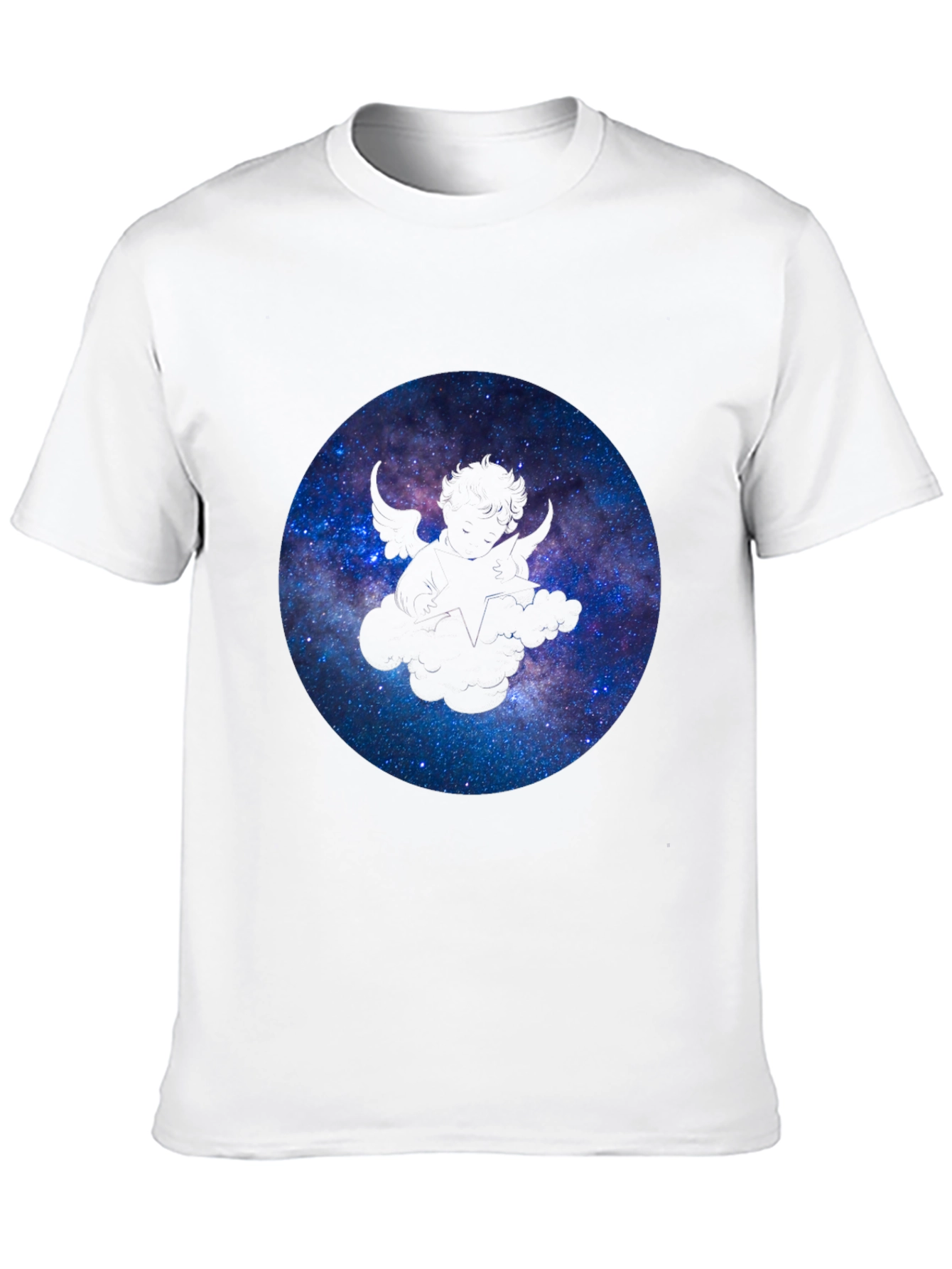 Galaxy Wings Graphic Black Tee