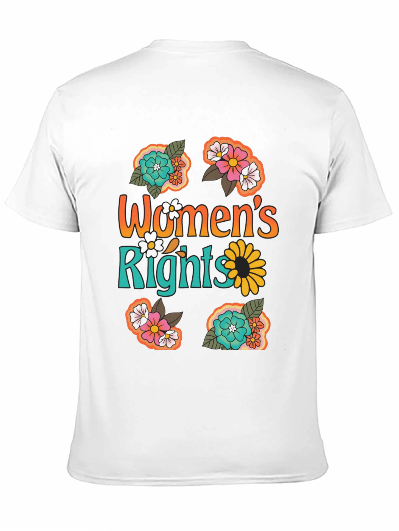 Womens Rights Floral Graphic Tee