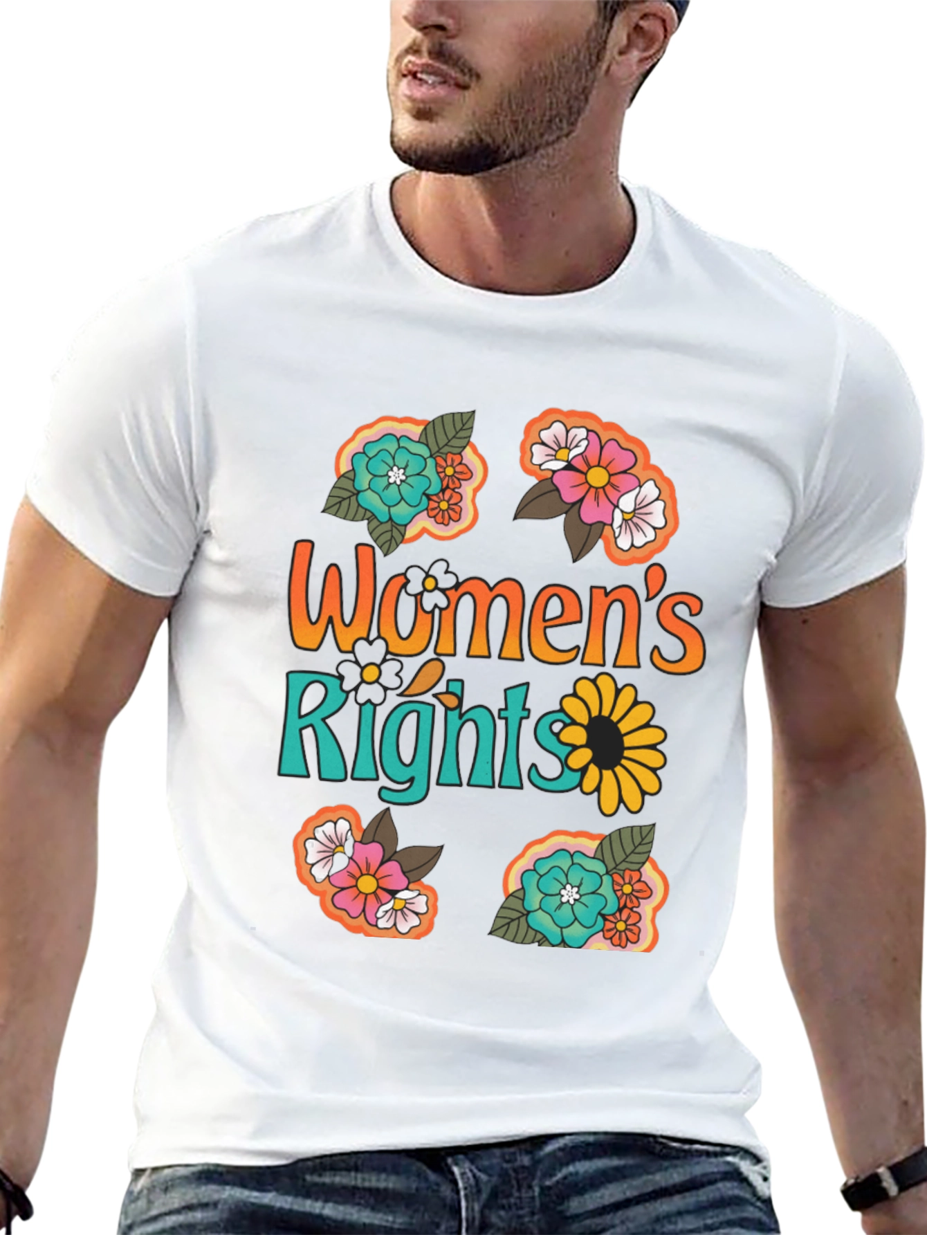 Womens Rights Floral Graphic Tee