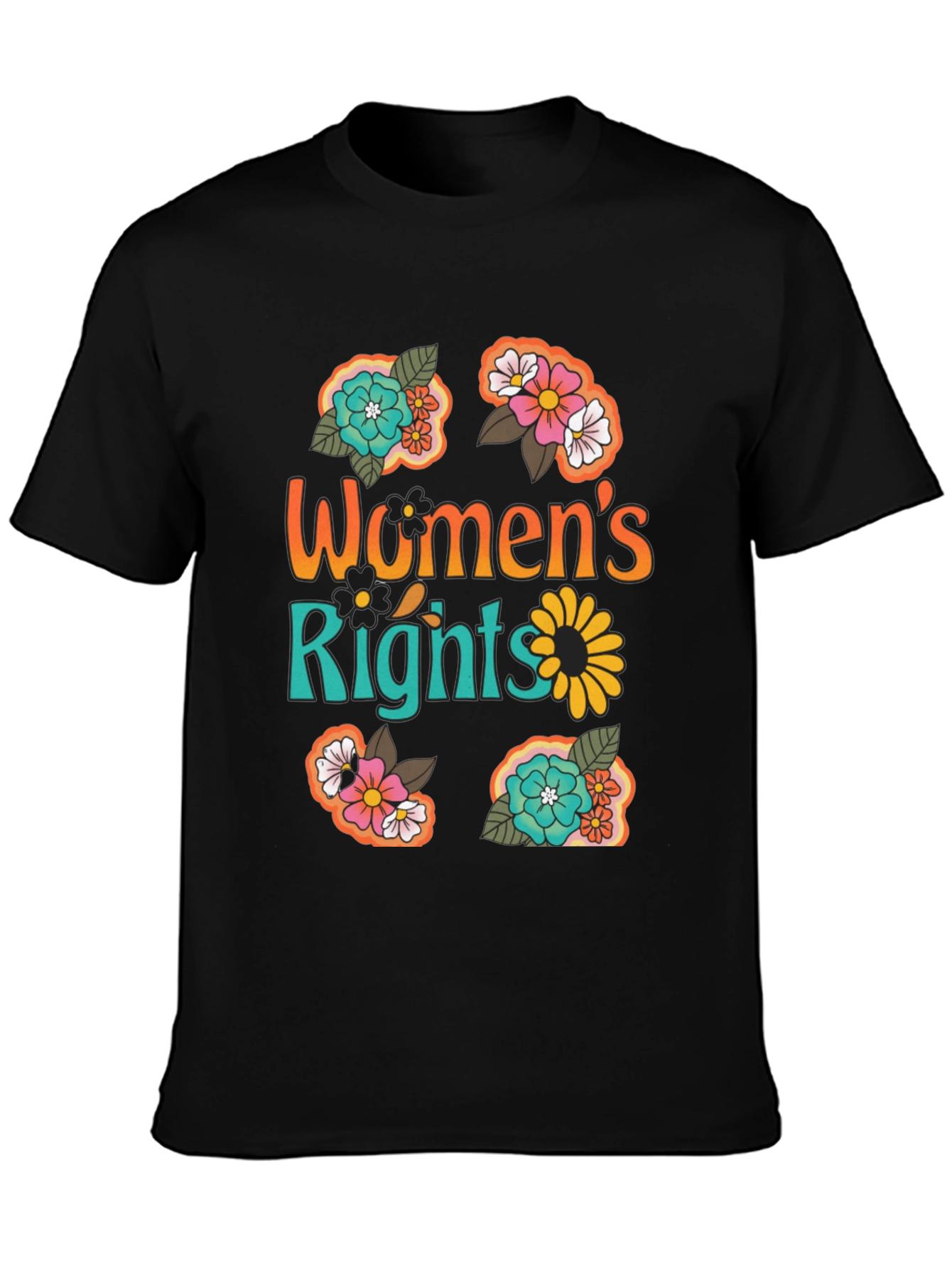 Womens Rights Floral Graphic Tee