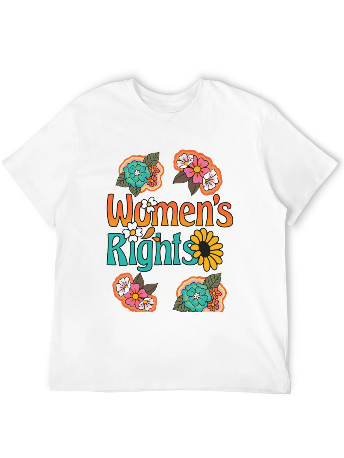 Womens Rights Floral Graphic Tee