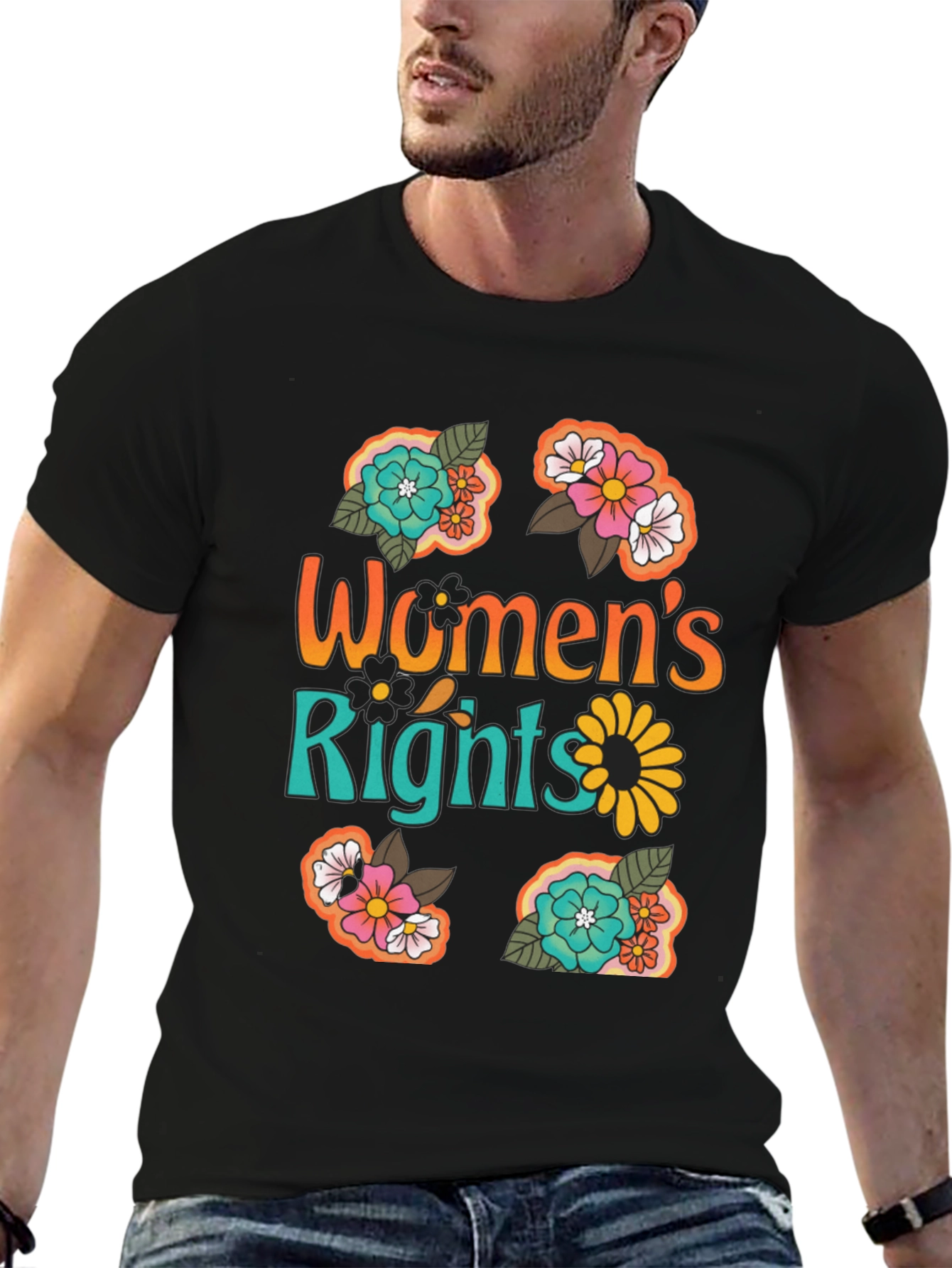 Womens Rights Floral Graphic Tee