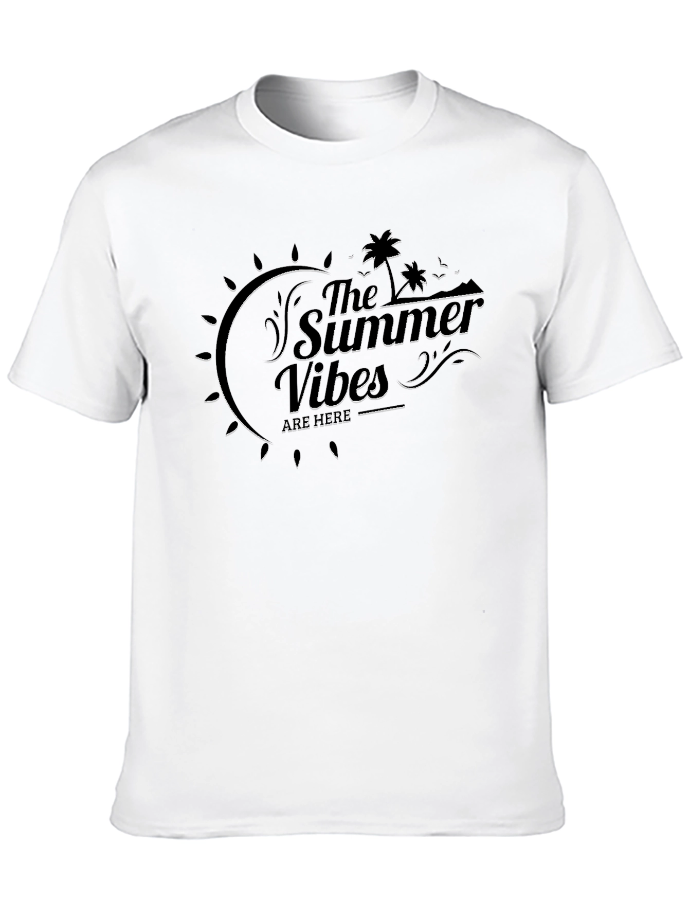 Summer Vibes Black T-Shirt