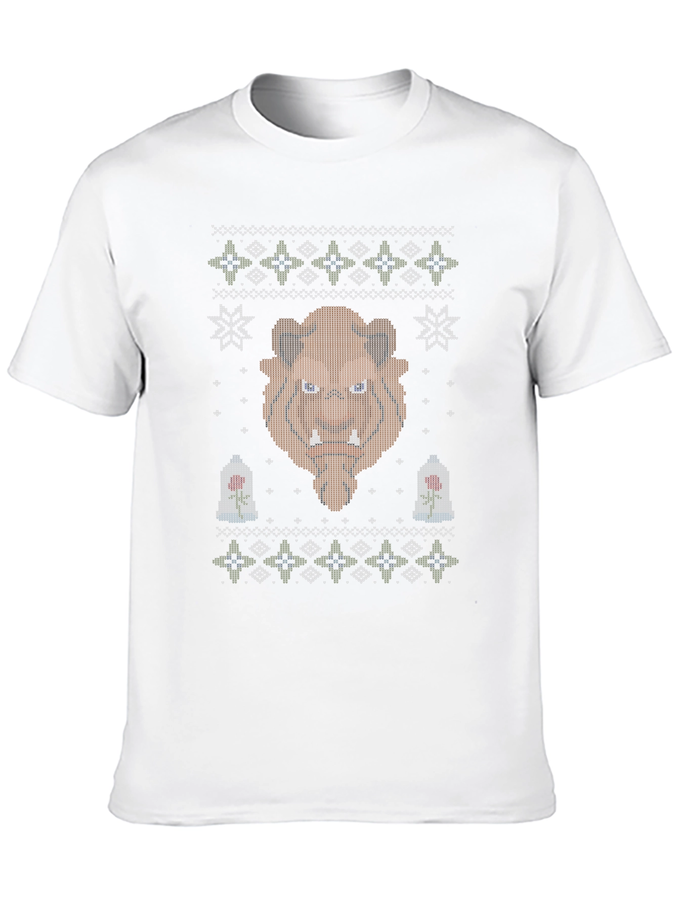 Beauty and the Beast Ugly Christmas Sweater T-Shirt