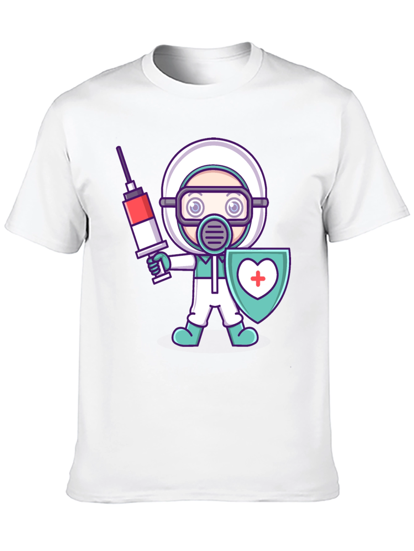 Cartoon Doctor Graphic T-Shirt