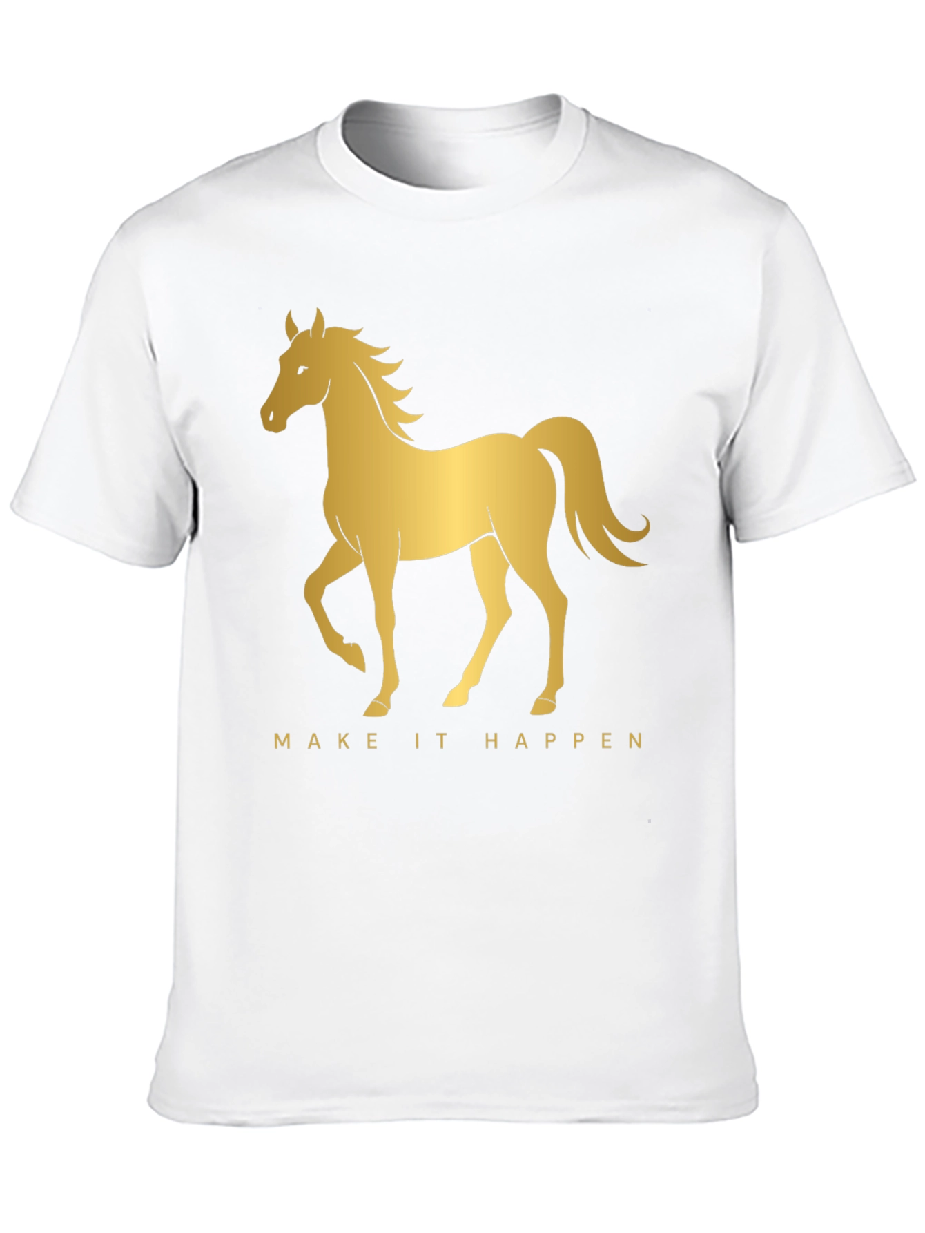 Golden Horse Graphic Tee - Make It Happen