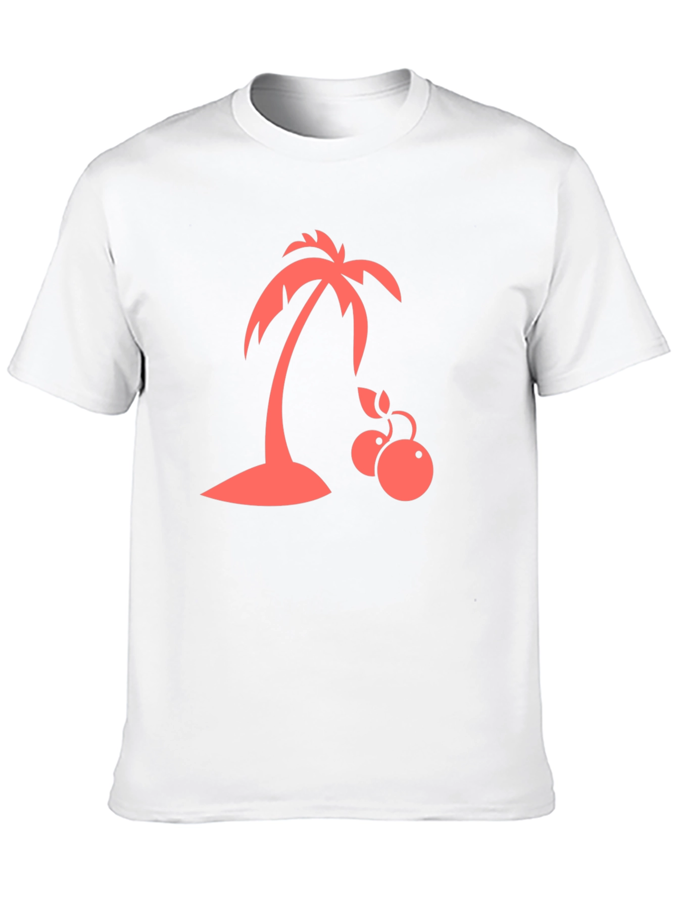 Tropical Palm Tree Graphic T-Shirt - Black