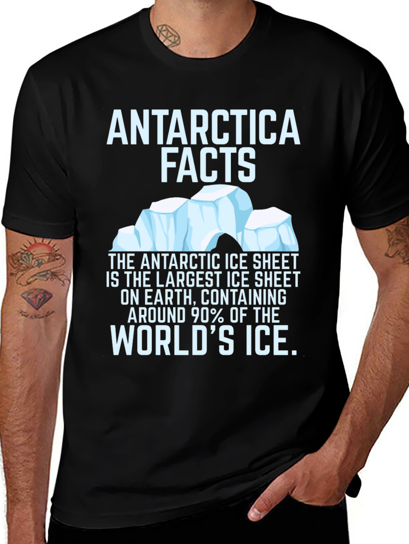 Antarctica Facts Graphic T-Shirt