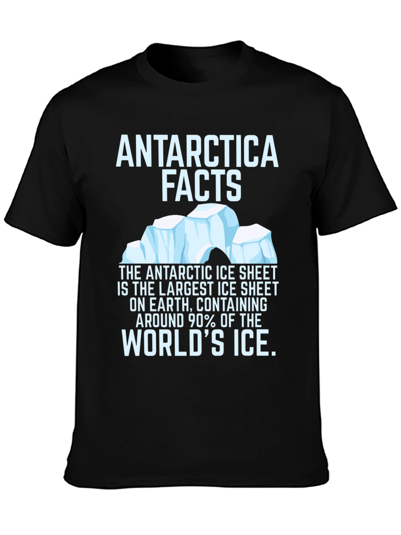 Antarctica Facts Graphic T-Shirt