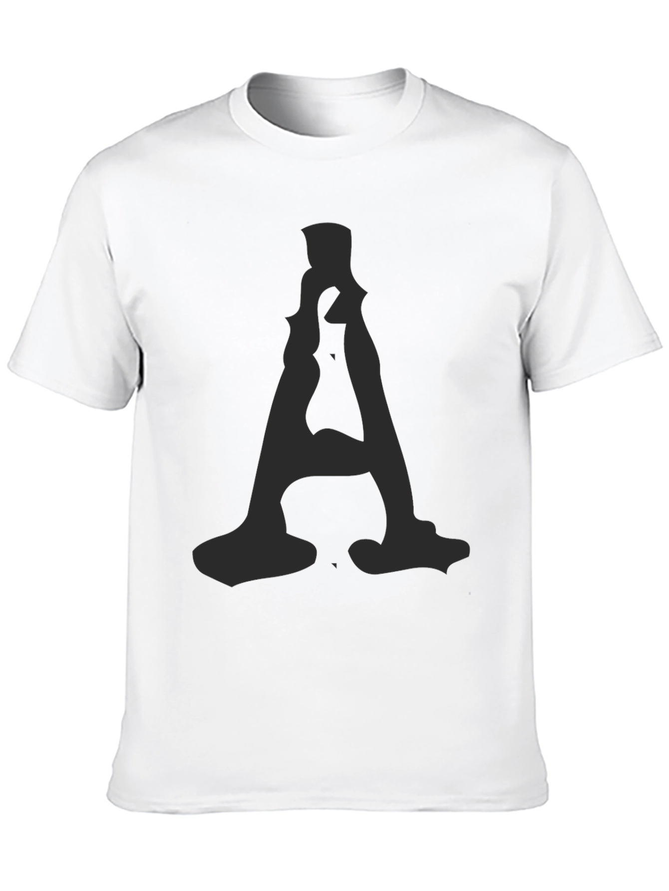 Mens Black T-Shirt with A Graphic Print