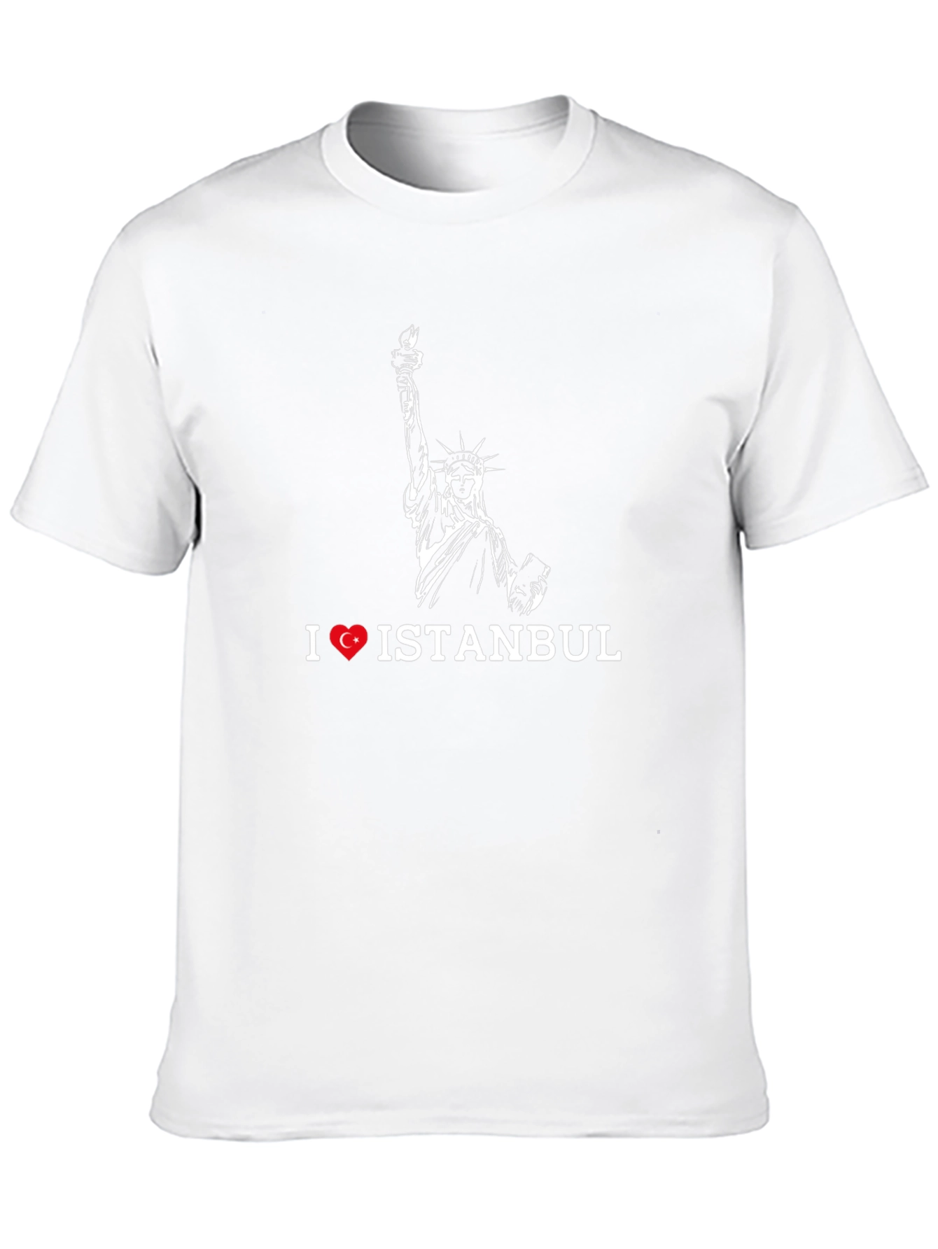 I Love Istanbul T-Shirt Statue of Liberty Graphic Tee