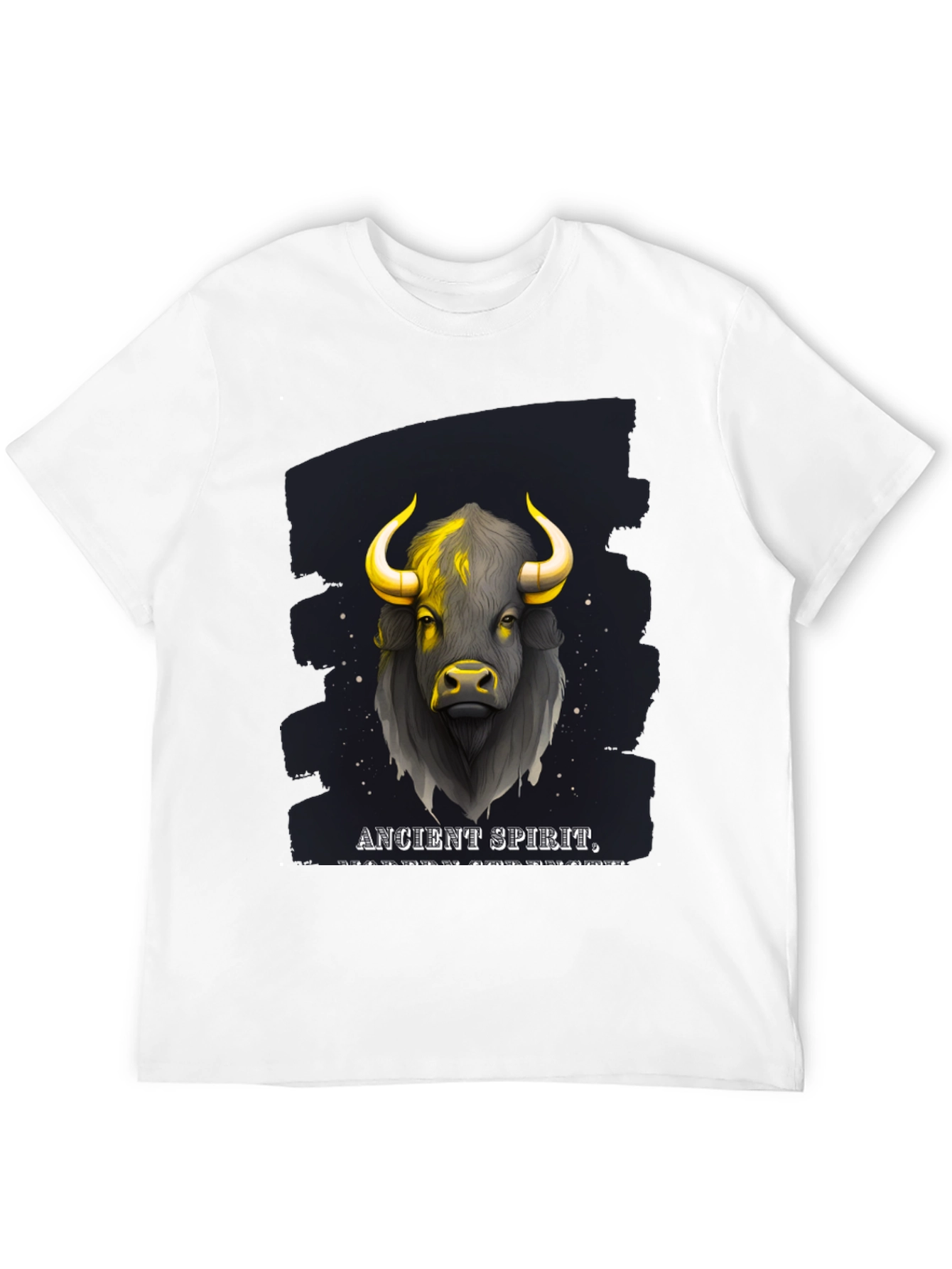 Ancient Spirit Bull Graphic T-Shirt