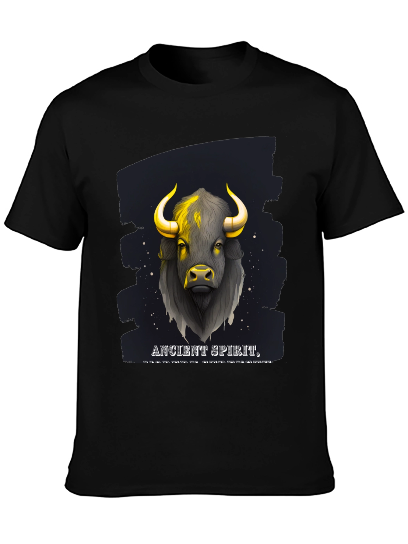 Ancient Spirit Bull Graphic T-Shirt