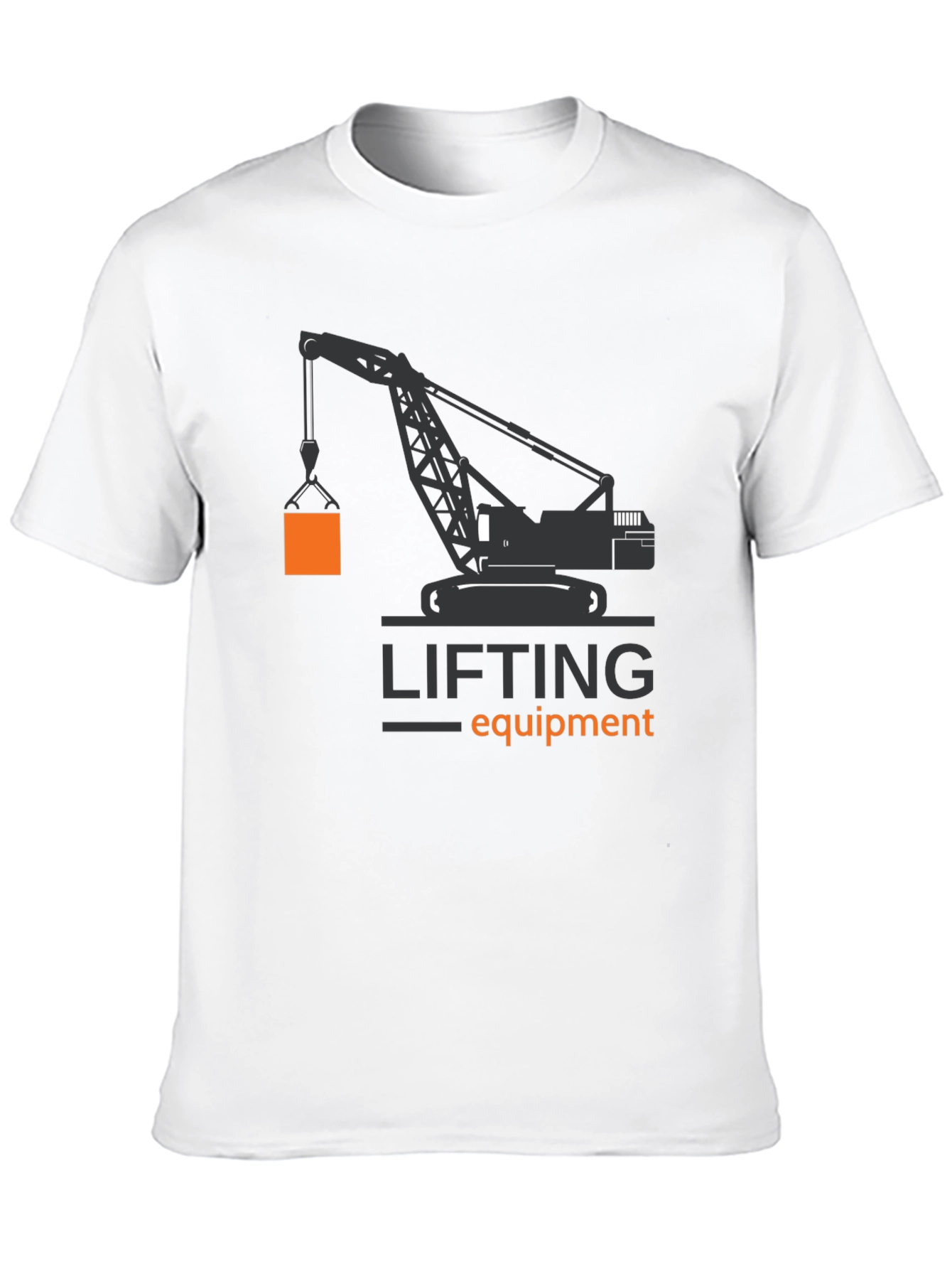Lifting Equipment Crane Graphic Tee - Black