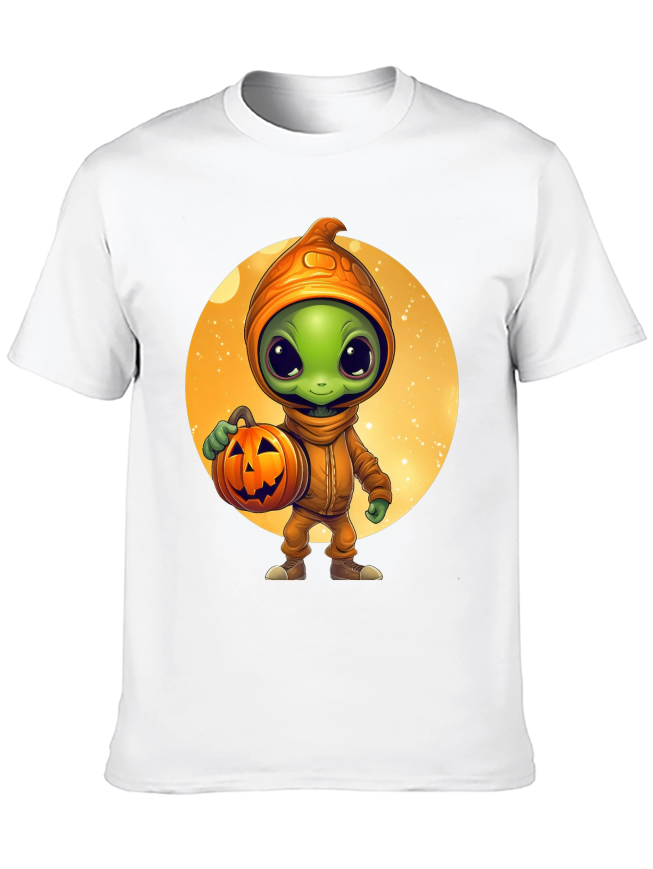 Halloween Alien Pumpkin T-Shirt