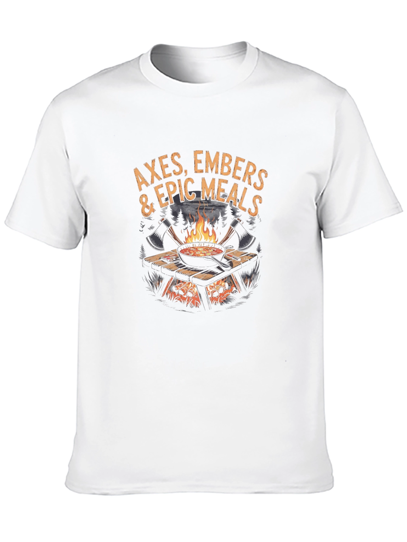 Axes Embers & Epic Meals Graphic T-Shirt