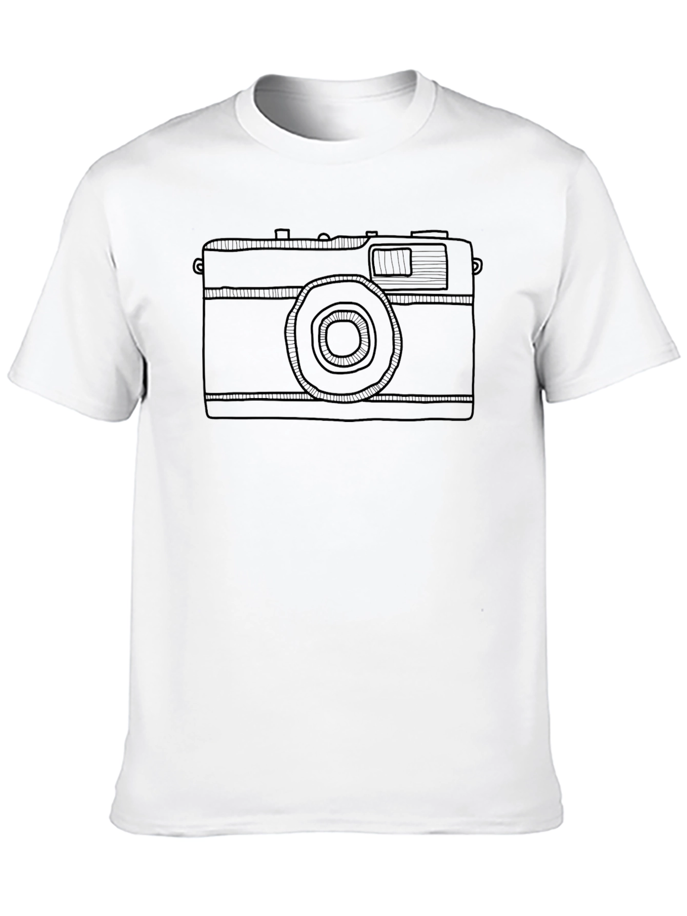 Retro Camera Graphic T-Shirt - Stylish Casual Tee
