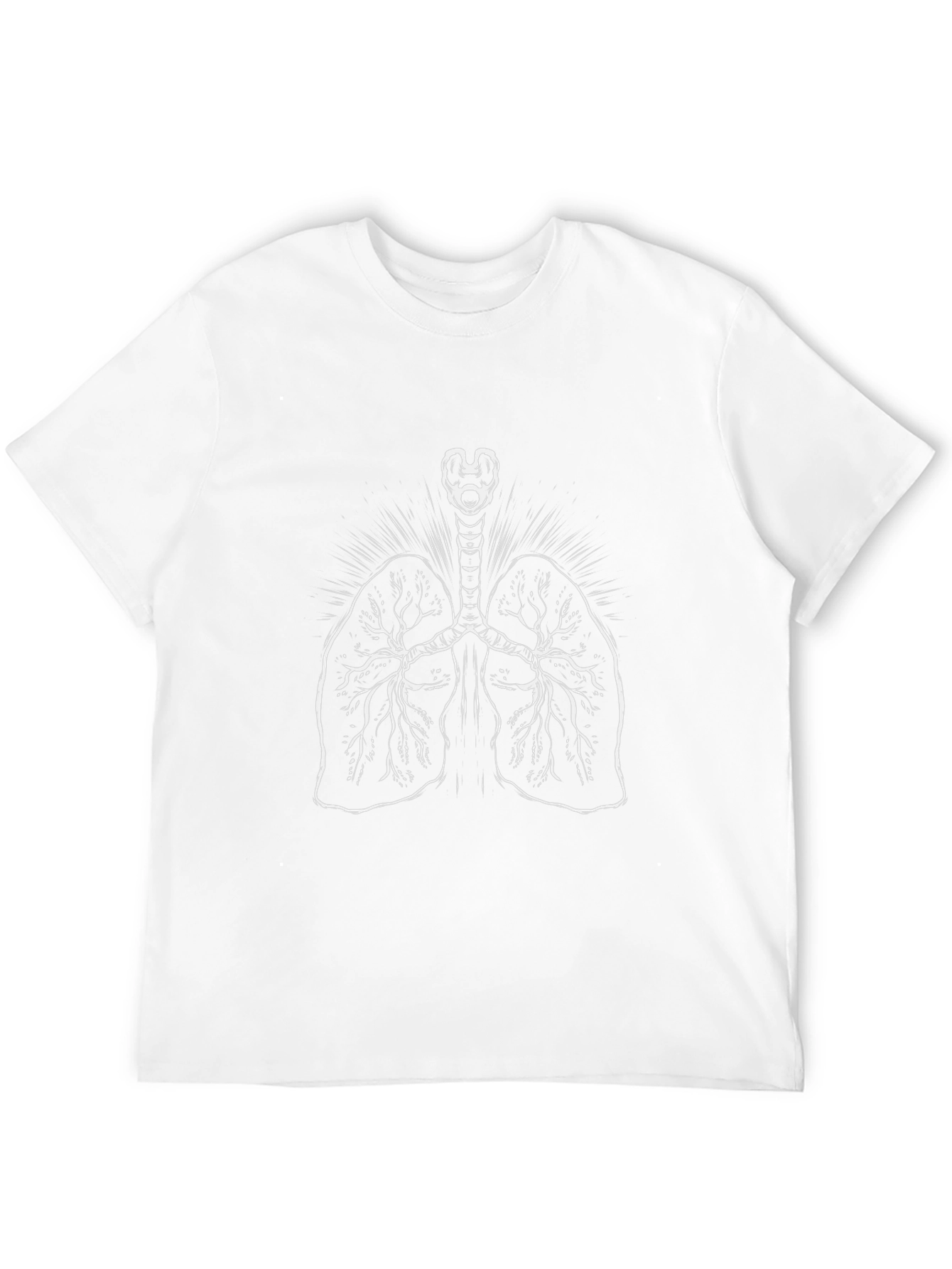 Anatomical Lungs Graphic T-Shirt - Unisex Black Tee