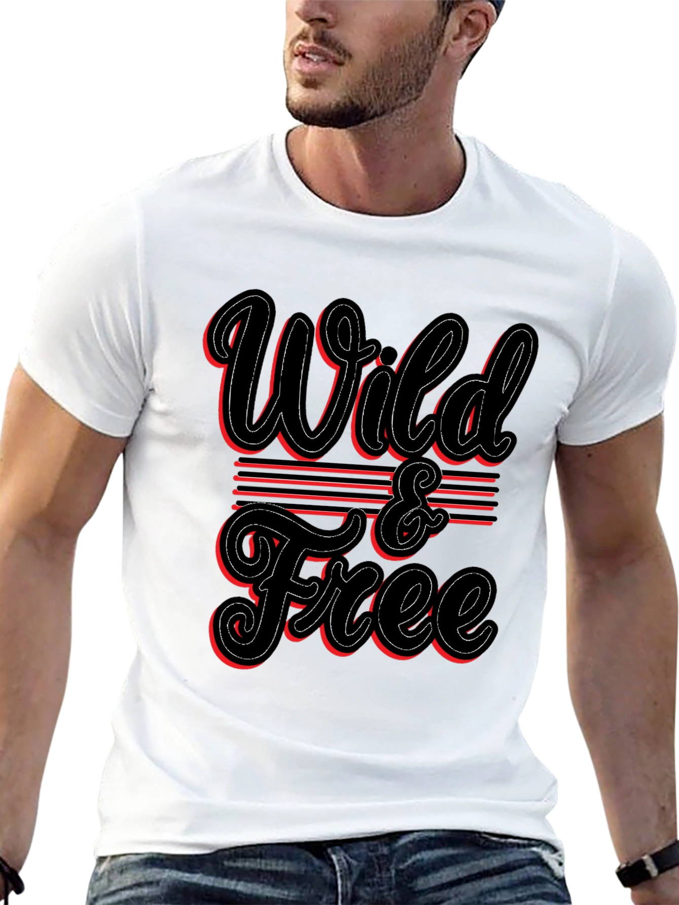 Wild & Free Graphic T-Shirt - Stylish Casual Wear