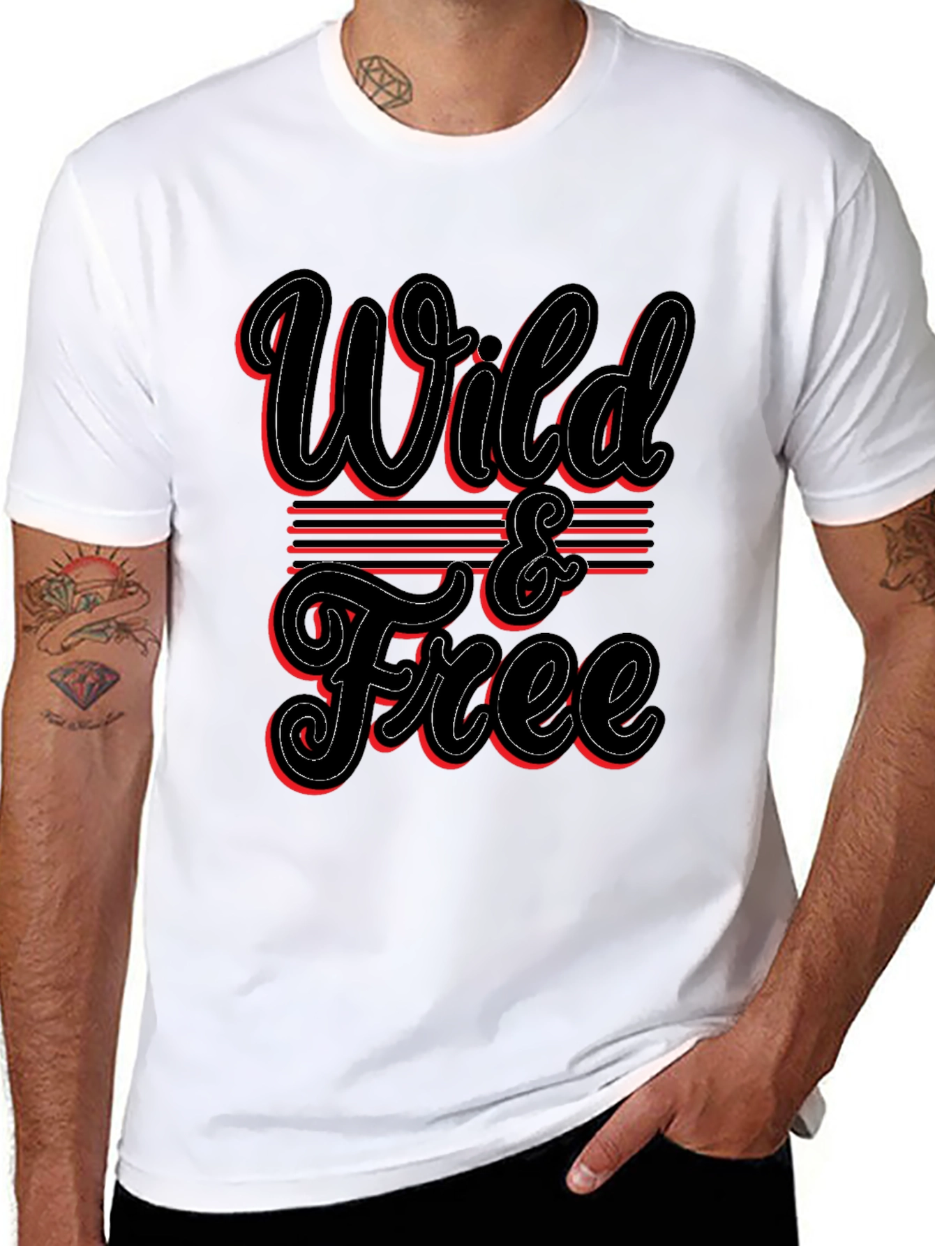 Wild & Free Graphic T-Shirt - Stylish Casual Wear