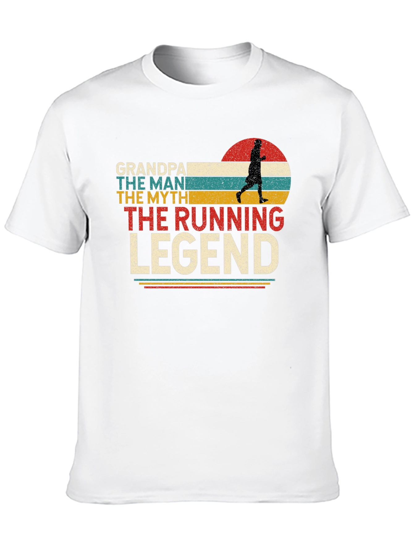 Grandpa Running Legend Graphic T-Shirt