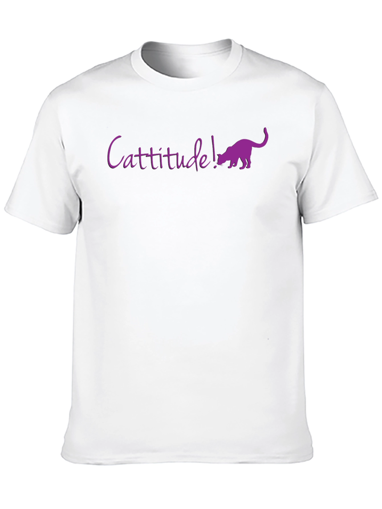 Cattitude! Funny Cat Lover Graphic T-Shirt