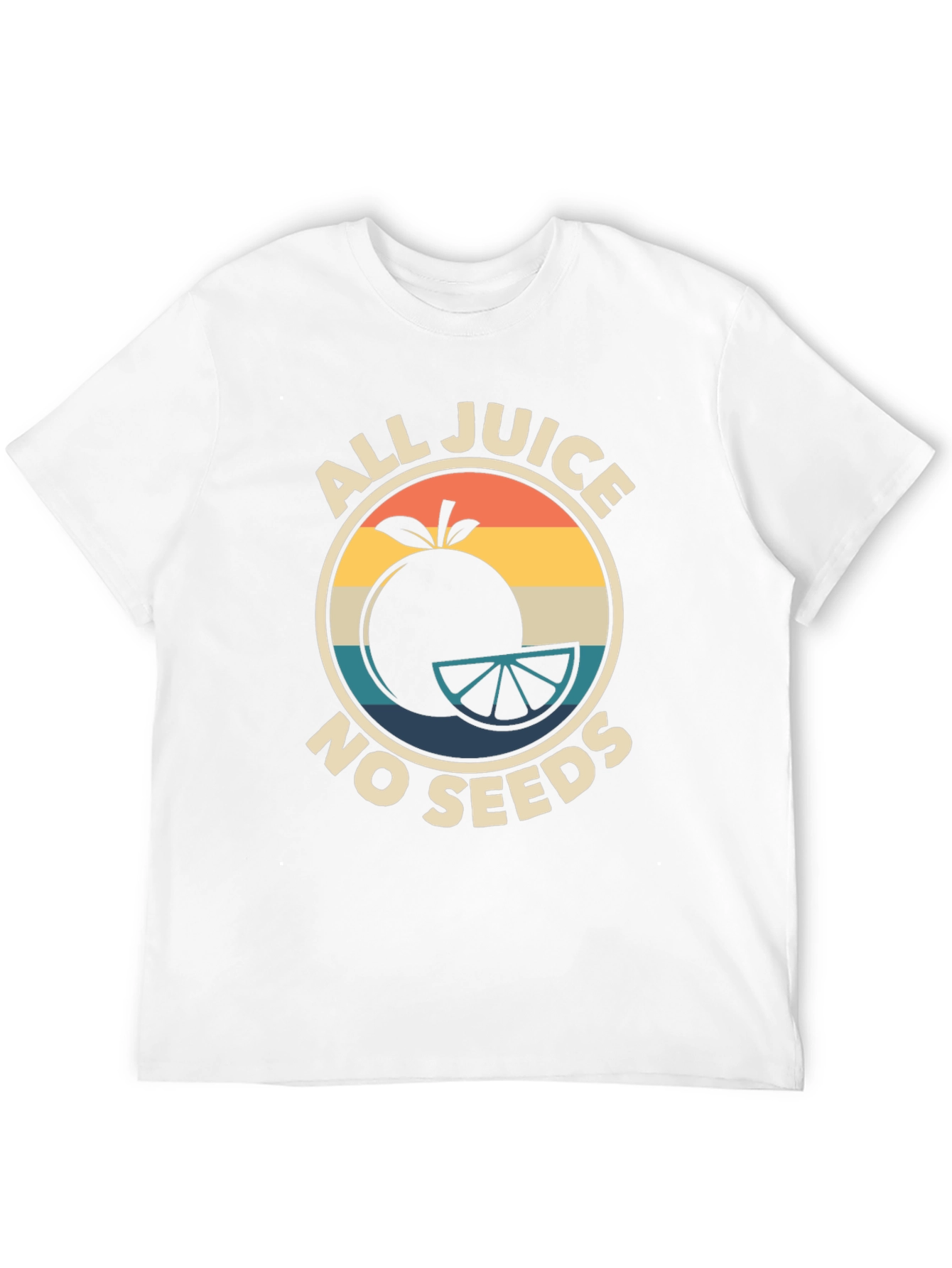 All Juice No Seeds Graphic Tee - Retro Style