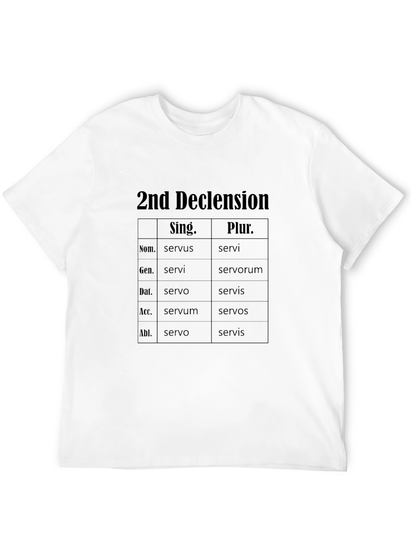 2nd Declension Latin T-Shirt