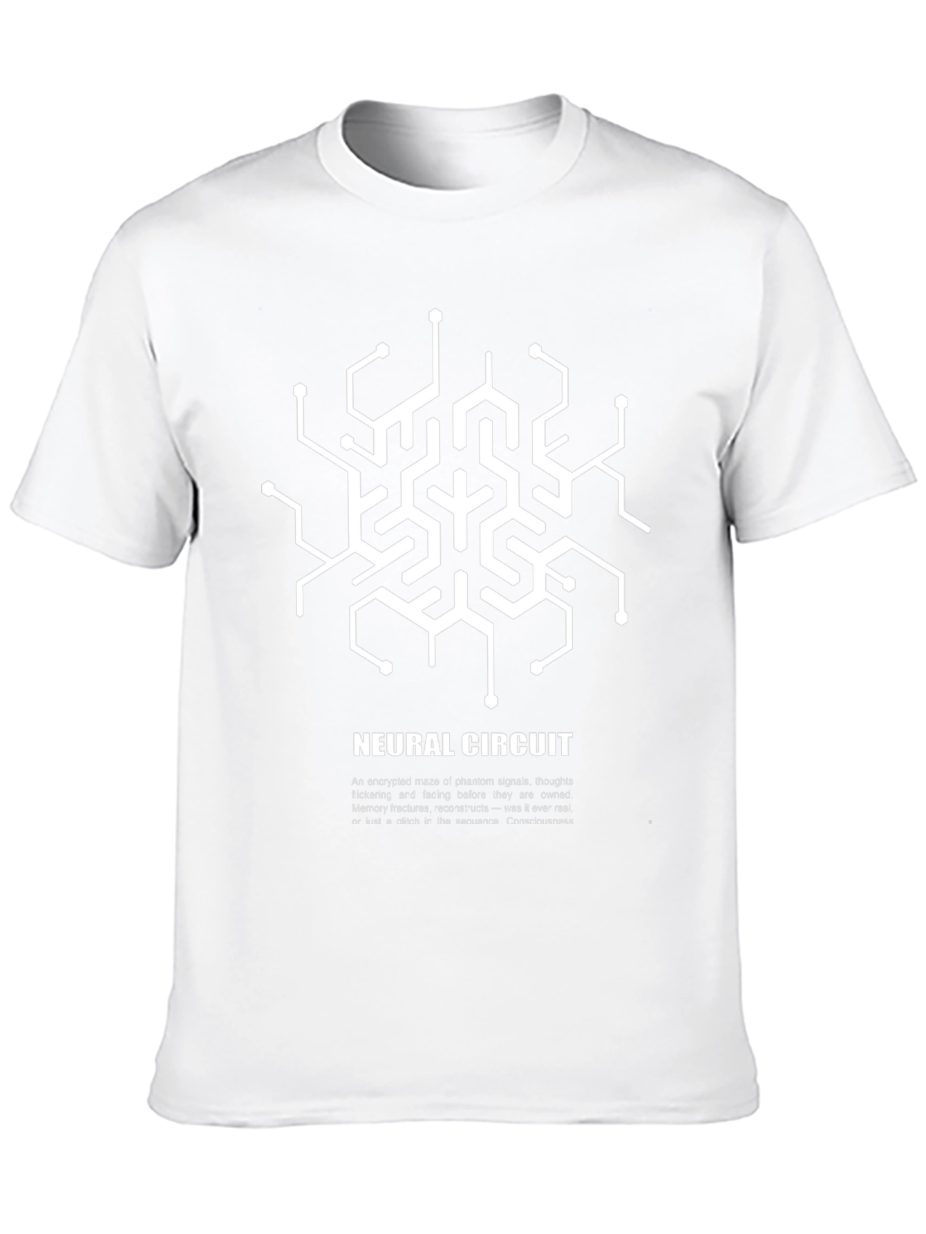 Neural Circuit Graphic T-Shirt - Black