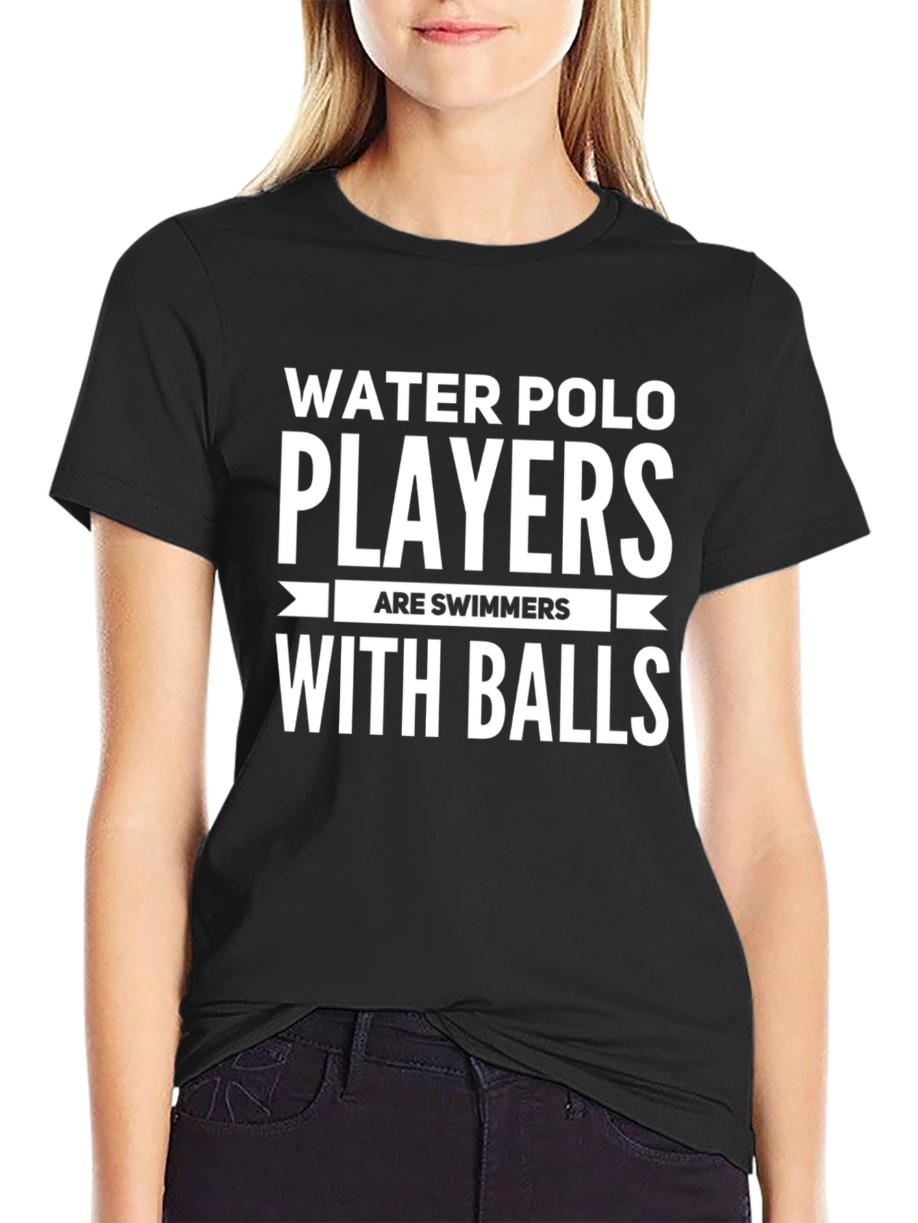 Water Polo Players T-Shirt Funny Balls Swimmer Tee