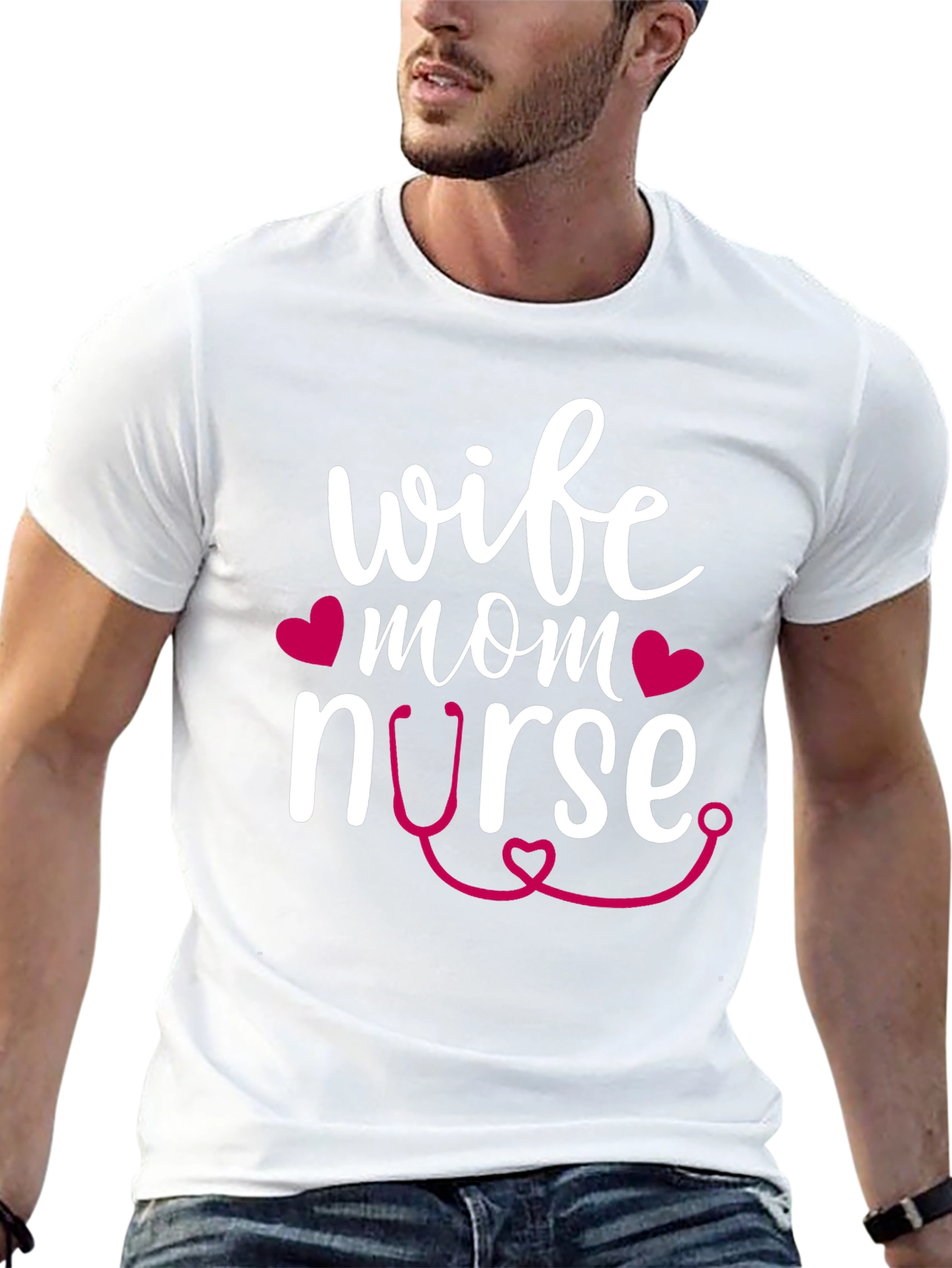 Wife Mom Nurse Graphic T-Shirt