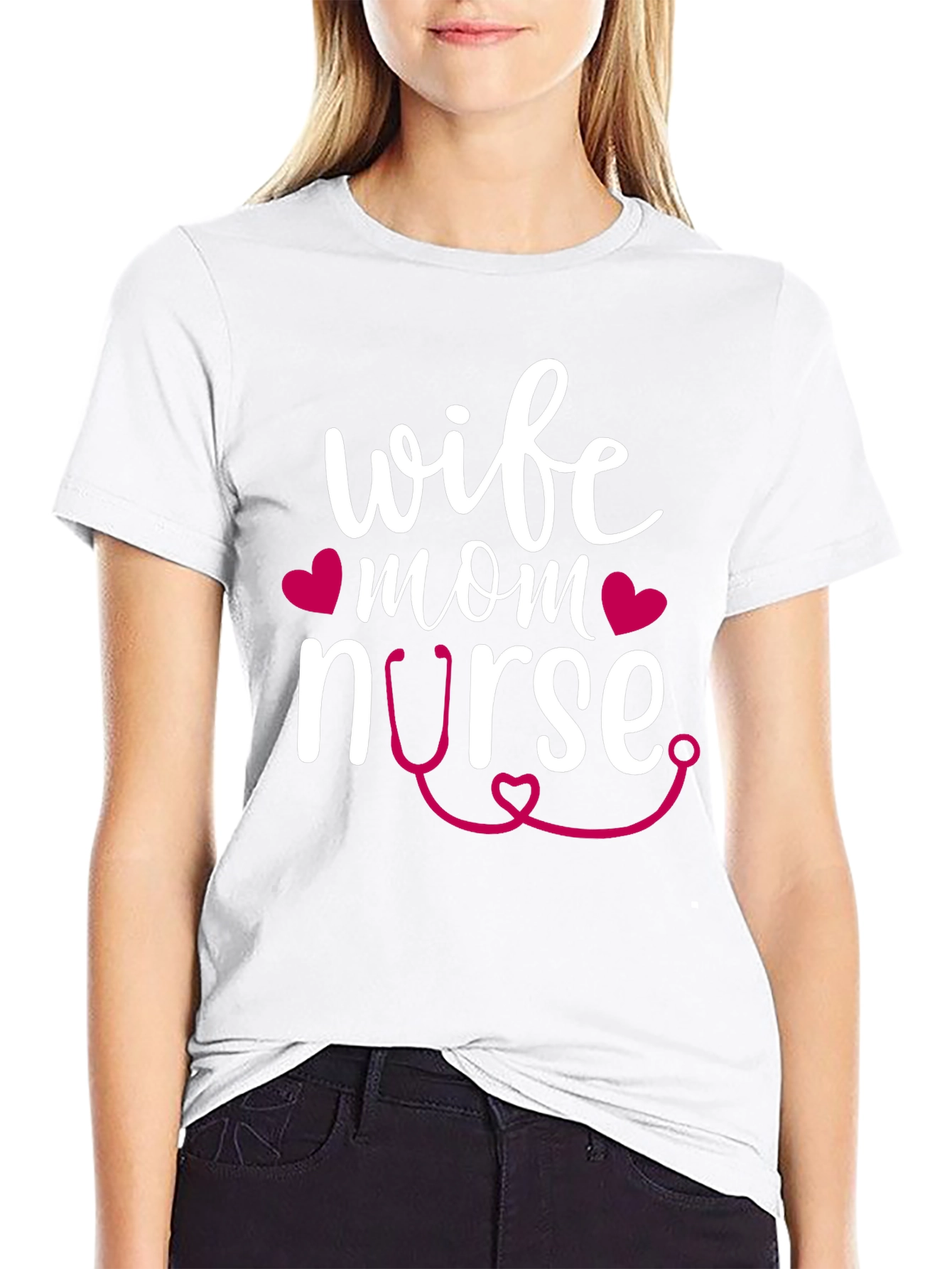 Wife Mom Nurse Graphic T-Shirt