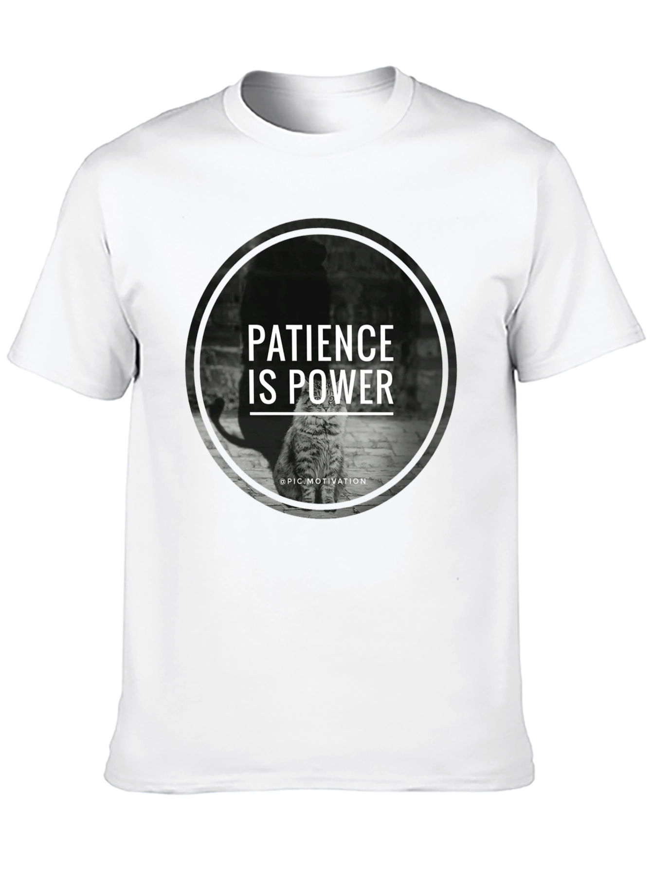 Patience is Power Cat Graphic T-Shirt