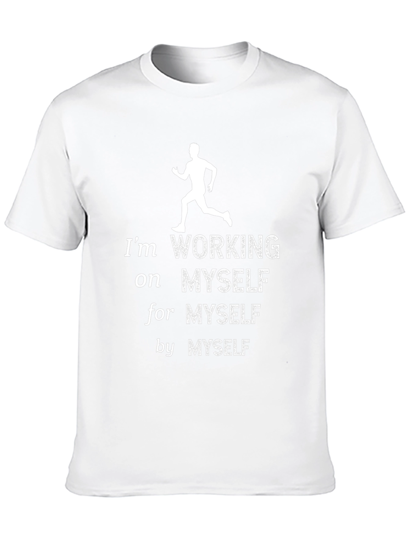 Motivational Working on Myself Graphic T-Shirt