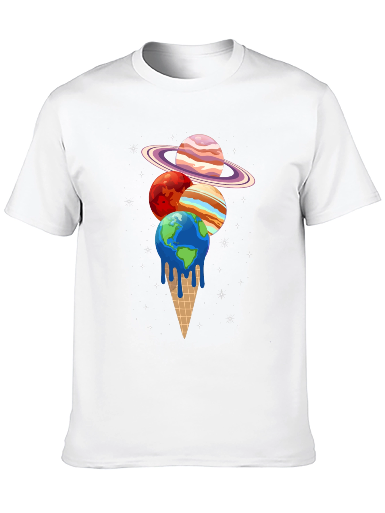 Planetary Ice Cream T-Shirt - Black