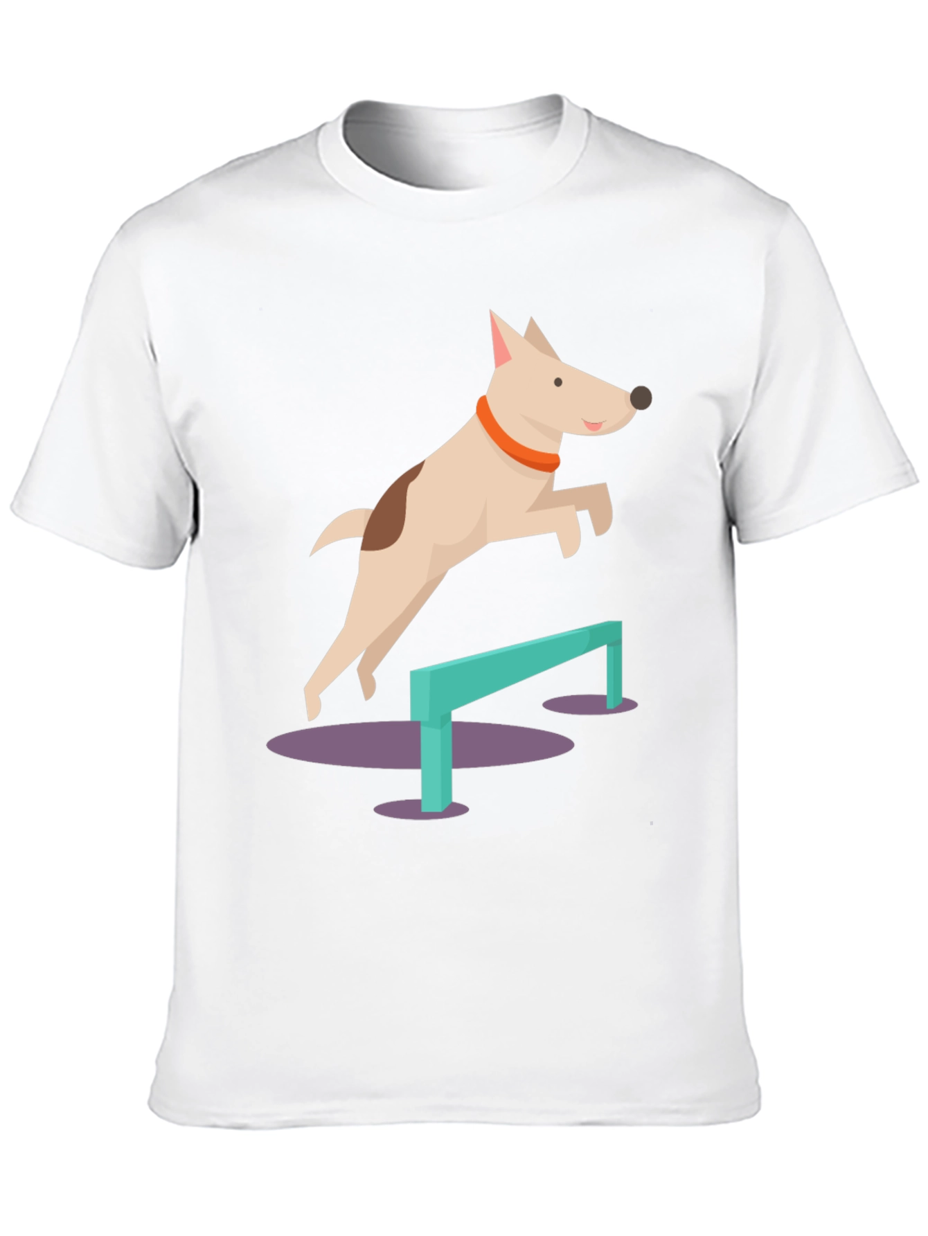 Dog Agility T-Shirt - Cute Cartoon Dog Design