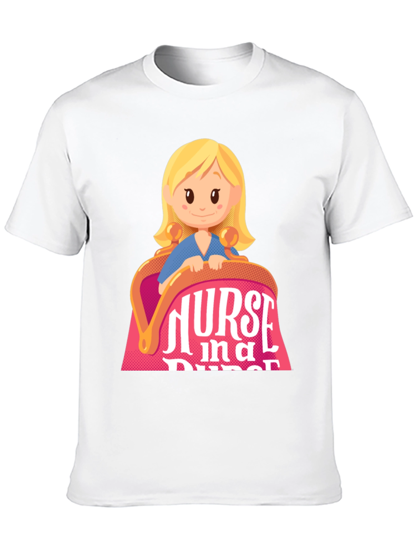 Nurse in a Purse Cartoon Graphic T-Shirt