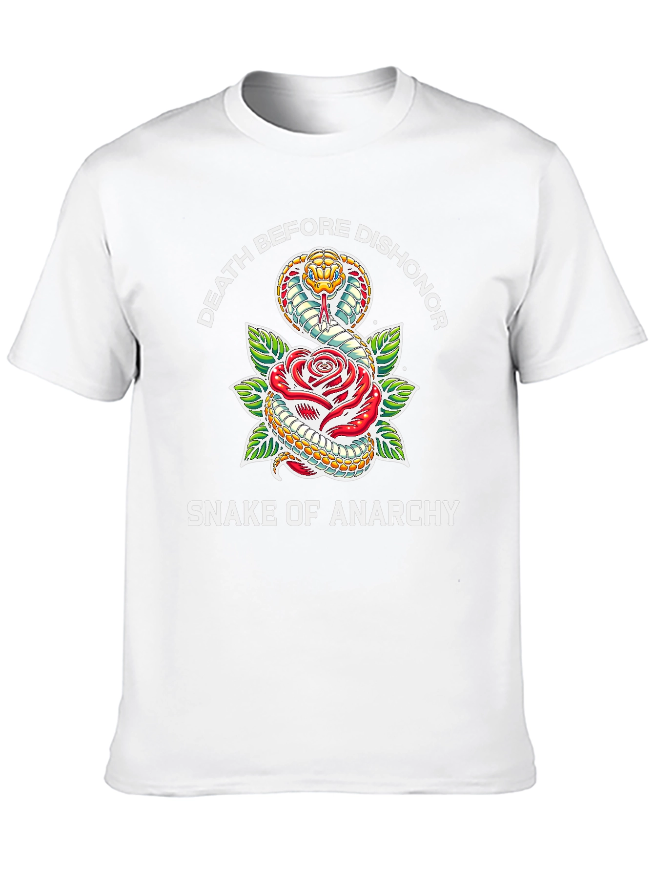 Death Before Dishonor Snake & Rose T-Shirt